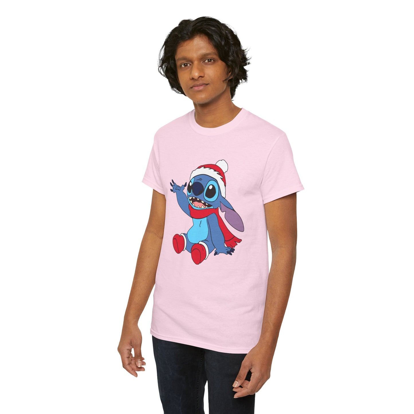 Jolly Alien Christmas T-Shirt – Cute Blue Alien Holiday Graphic Tee (Unisex)