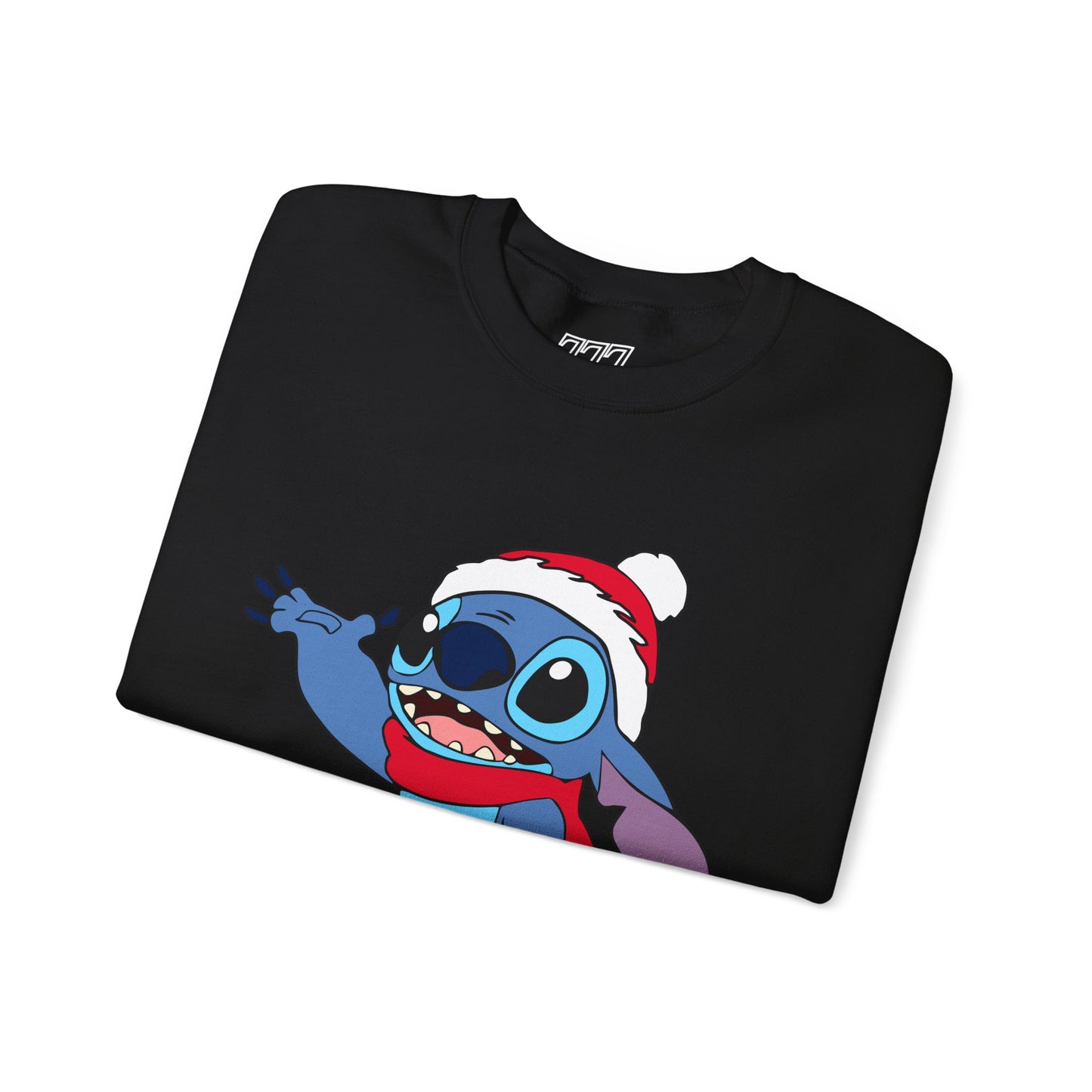 Jolly Alien Christmas Crewneck – Cute Blue Alien Holiday Sweatshirt (Unisex)