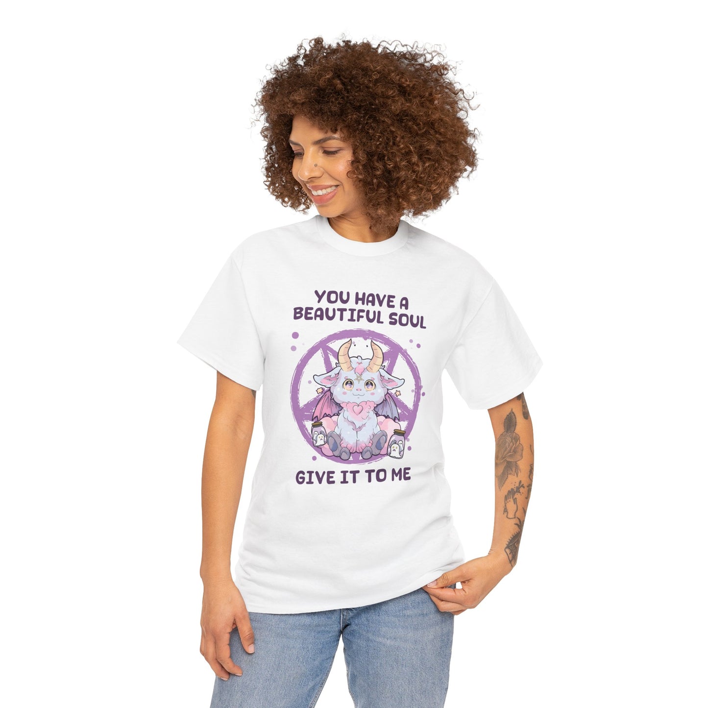 You Have Beautiful Soul, Give It To Me Women's Heavy Cotton T-Shirt