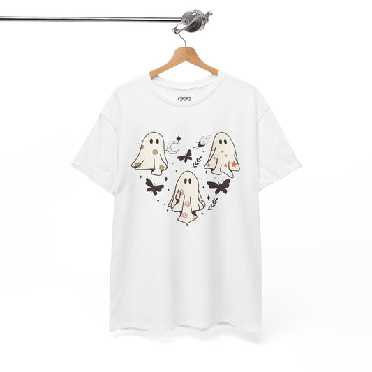 Little Ghost Heart  Heavy Cotton T-Shirt