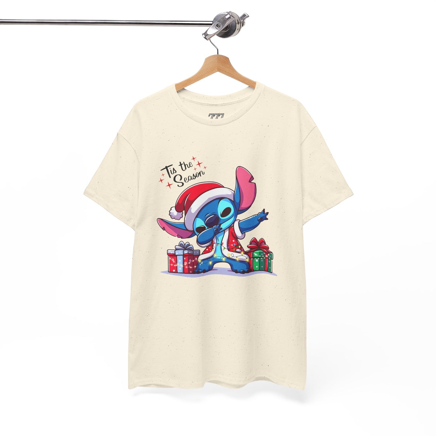 Tis the Season Blue Alien Christmas T-Shirt – Cute Holiday Unisex Heavy Cotton Tee