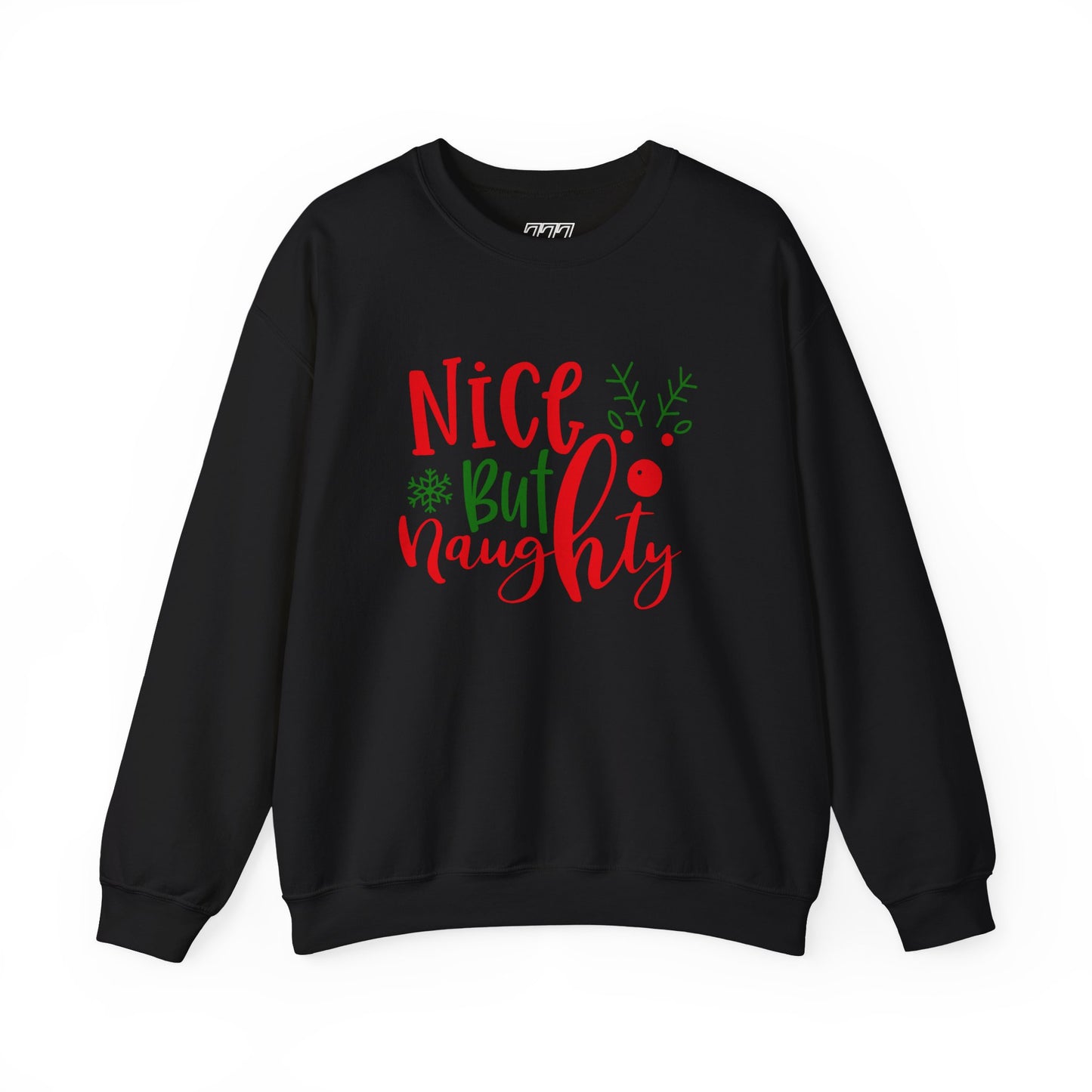 Nice But Naughty Sweatshirt – Cute & Sassy Christmas Unisex Heavy Blend Crewneck