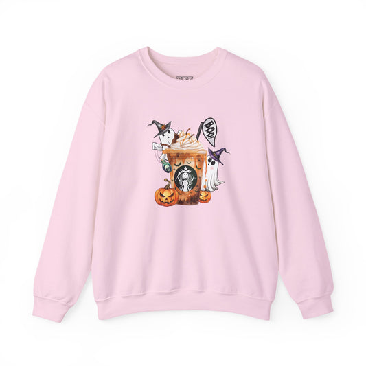 Witch’s Brew Latte Unisex Heavy Blend Crewneck Sweatshirt