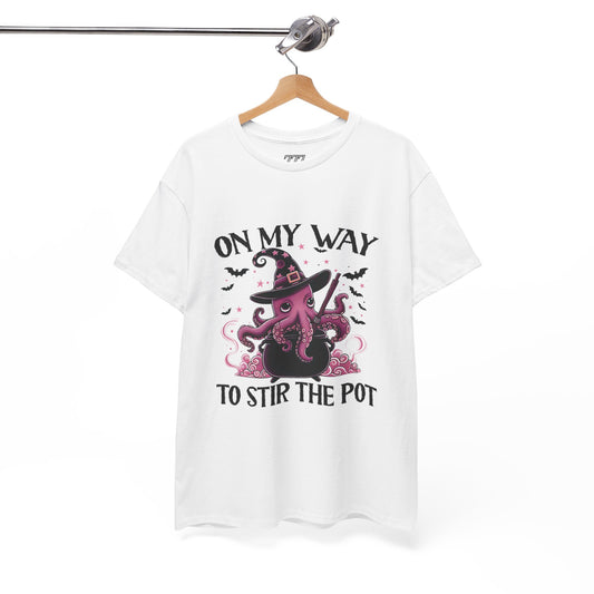On My Way To Stir The Pot Unisex Heavy Cotton T-Shirt