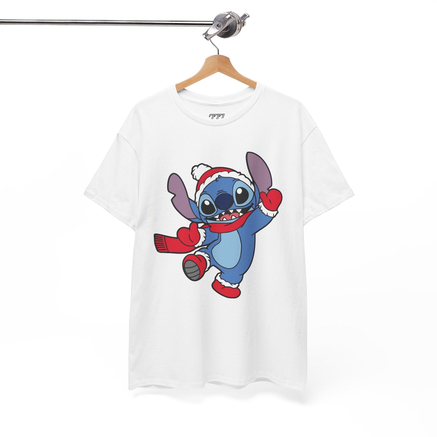 Festive Alien Christmas T-Shirt – Cute Blue Alien Holiday Graphic Tee (Unisex)