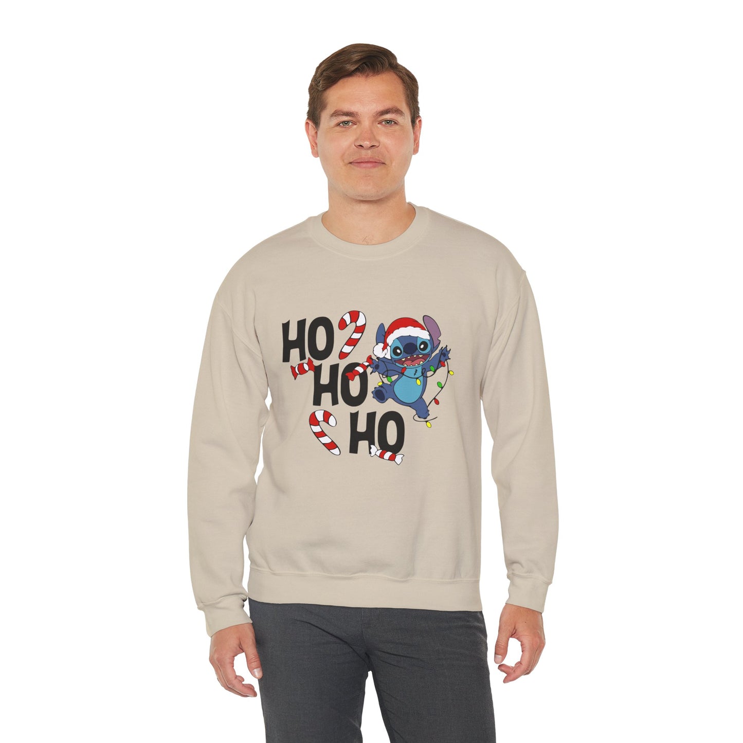 Ho Ho Ho Christmas Alien Sweatshirt – Unisex Heavy Blend Holiday Crewneck