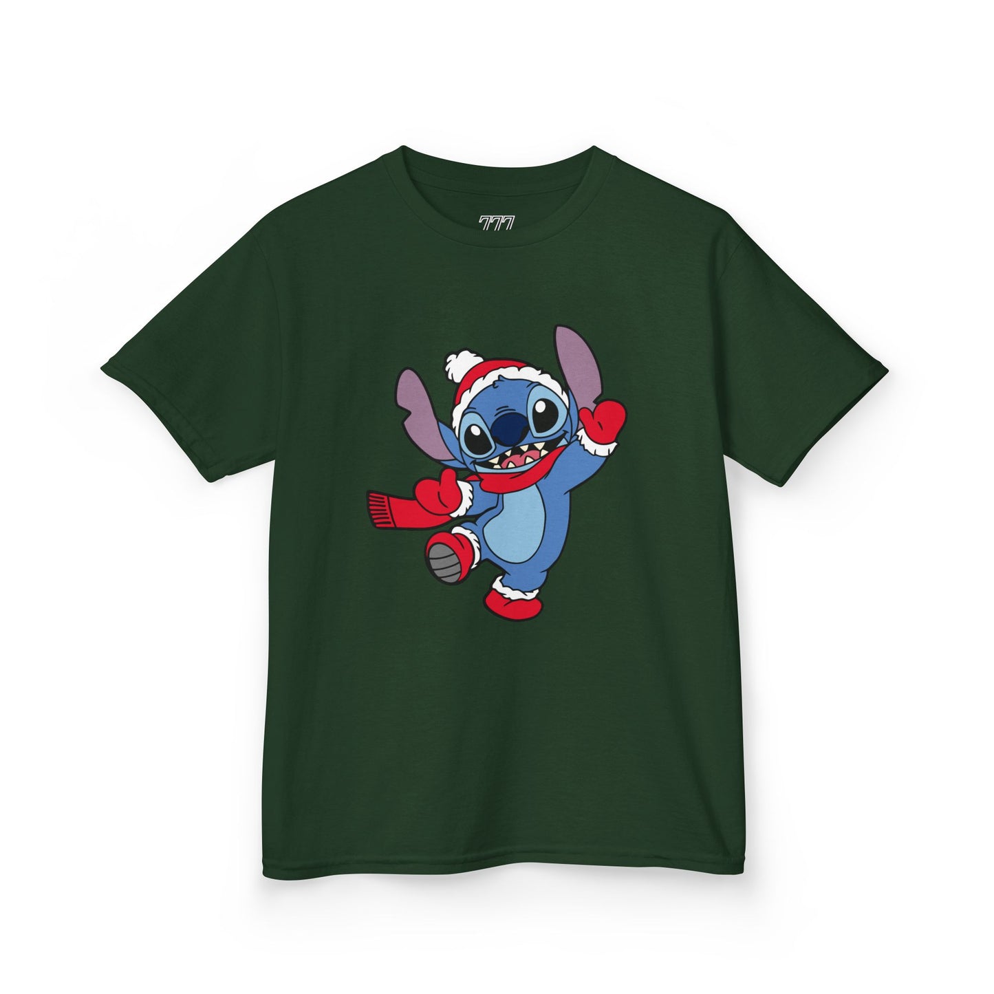 Festive Alien Kids Christmas T-Shirt – Cute Blue Alien Holiday Tee for Kids