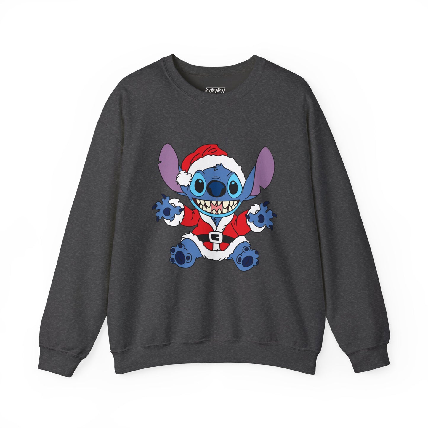 Alien Santa Christmas Crewneck – Cozy Blue Alien Holiday Sweatshirt (Unisex)
