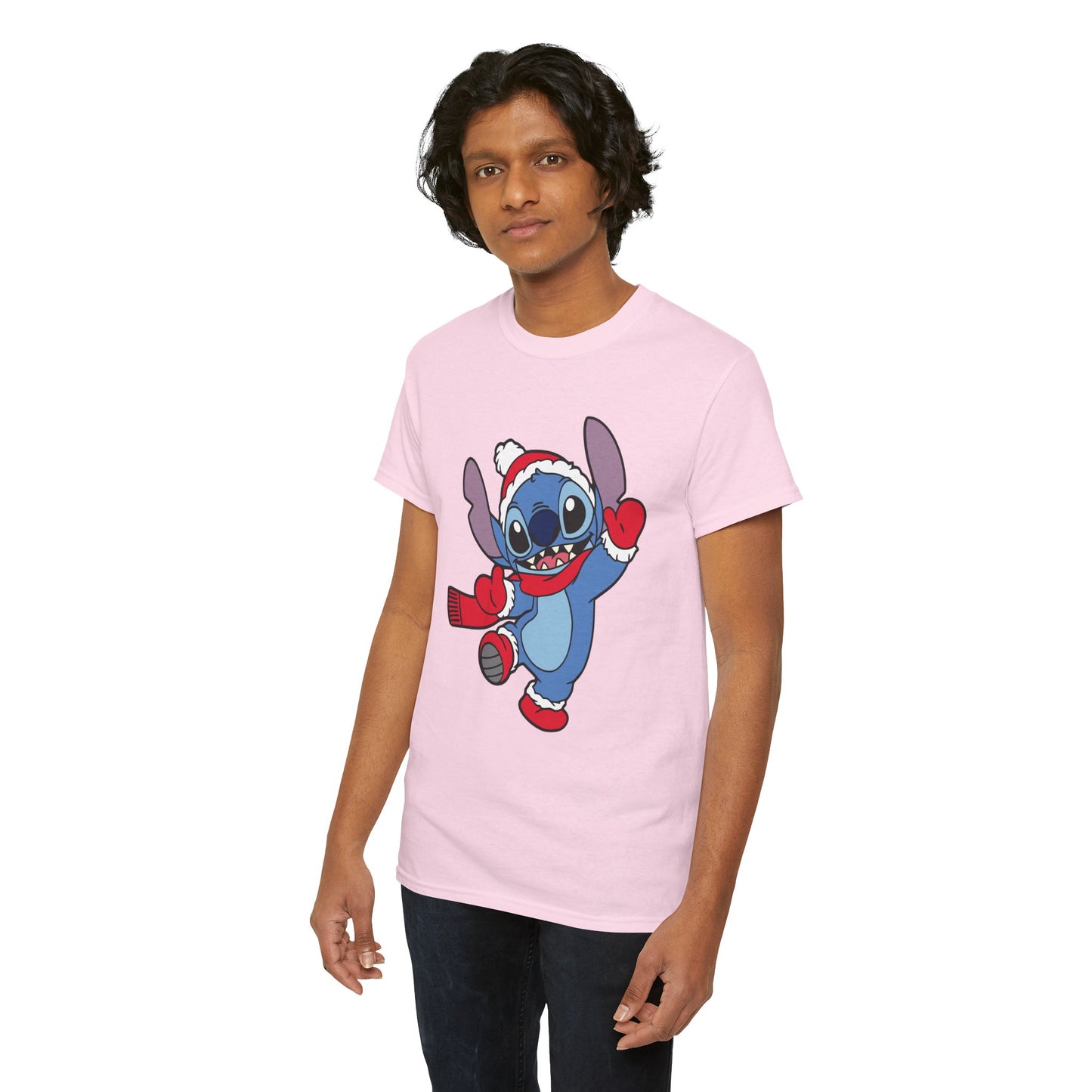 Festive Alien Christmas T-Shirt – Cute Blue Alien Holiday Graphic Tee (Unisex)