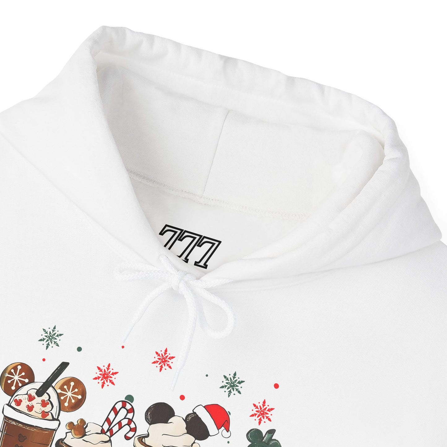 Christmas Coffee Lovers Hoodie – Cute Holiday Drink Art Hooded Sweatshirt (Unisex)