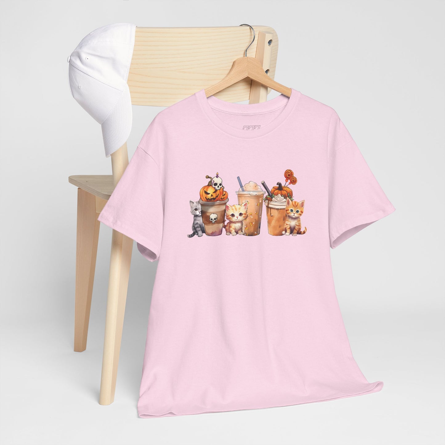 Coffee & Cats Unisex Heavy Cotton T-Shirt