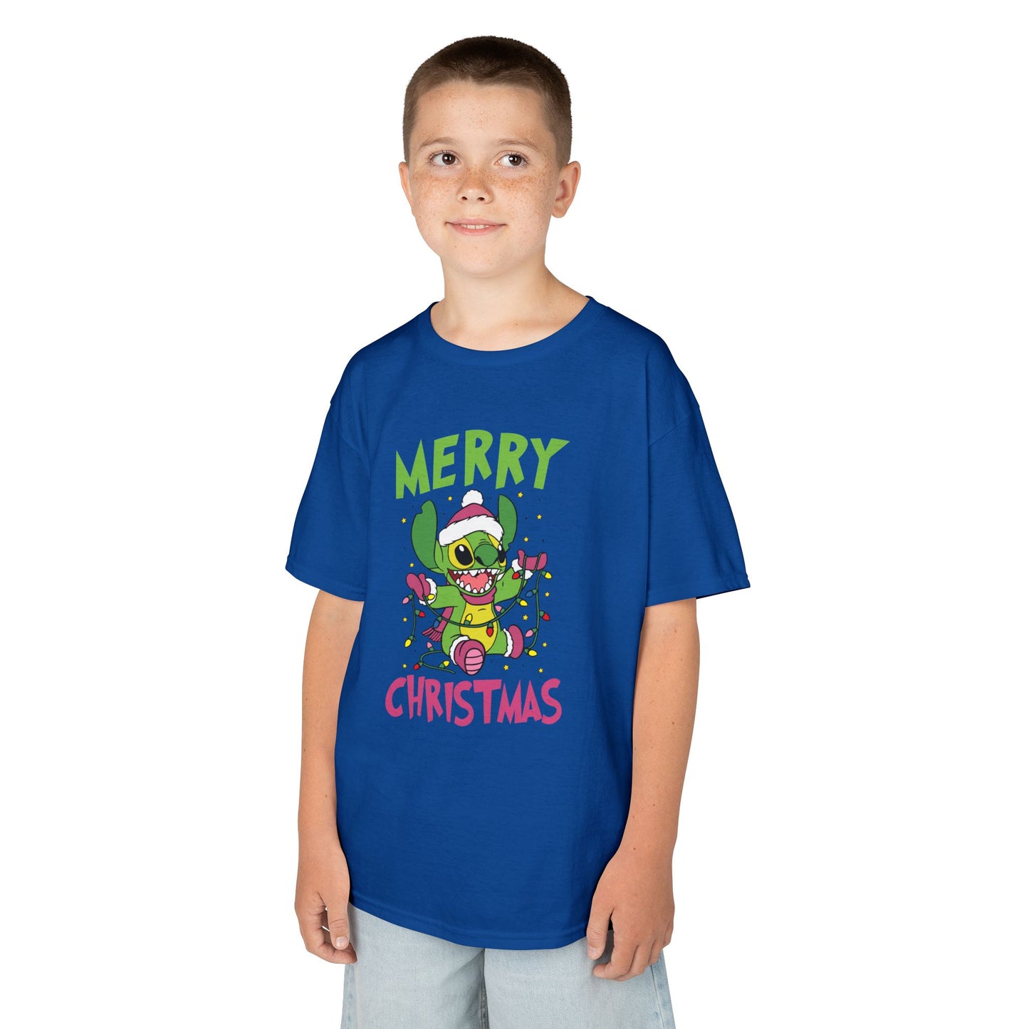 Stinch Merry Christmas Kids T-Shirt – Funny Holiday Alien Heavy Cotton Tee