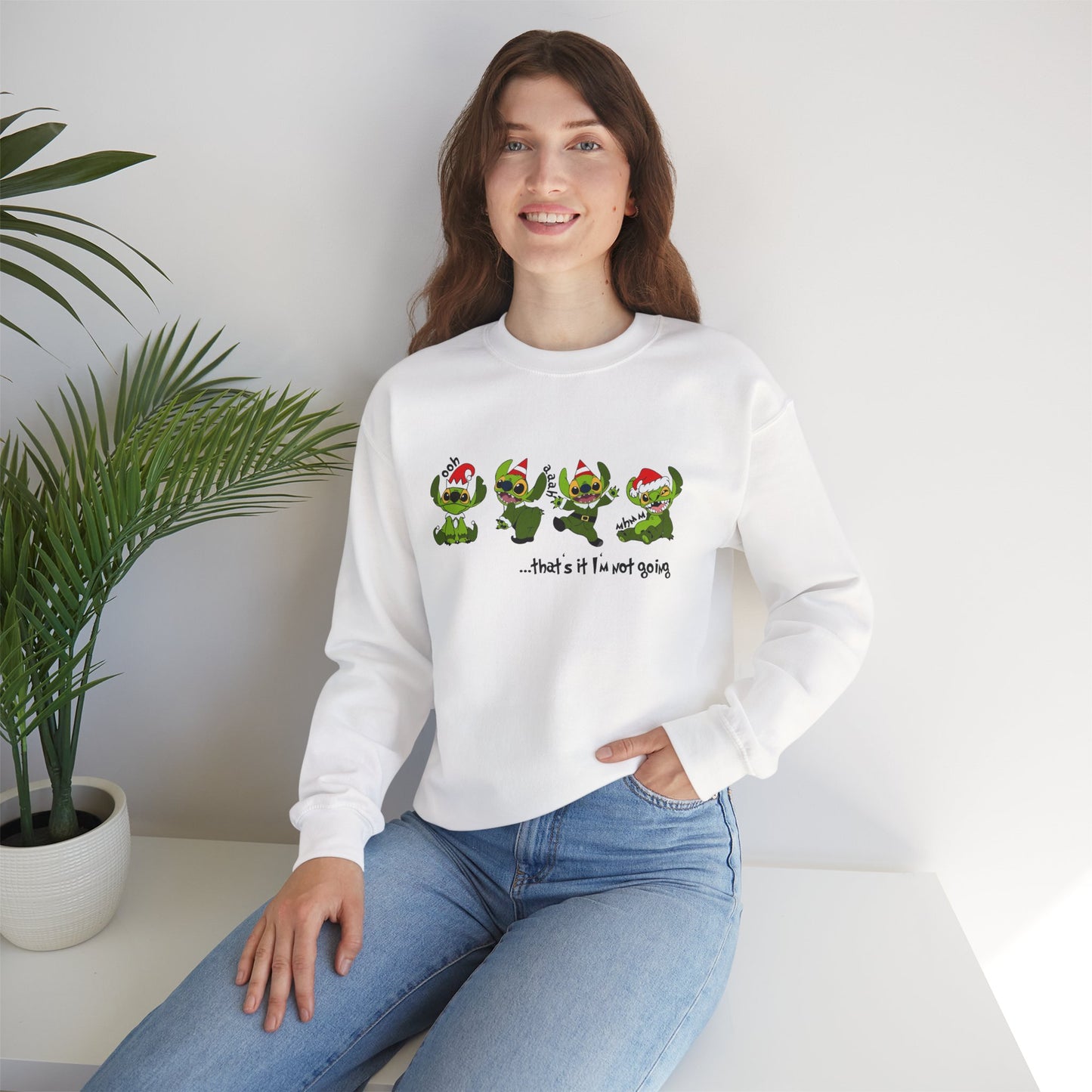 That’s It I’m Not Going Christmas Sweatshirt II – Funny Unisex Heavy Blend Holiday Crewneck
