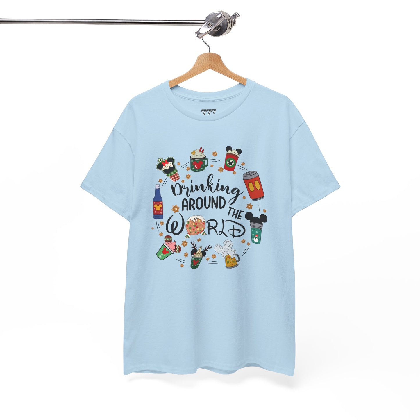 Drinking Around the World T-Shirt – Fun Holiday Travel & Cocktail Tee (Unisex)