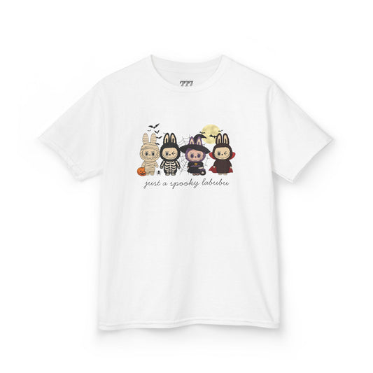 Just A Spooky Labubu Kids Heavy Cotton T-Shirt