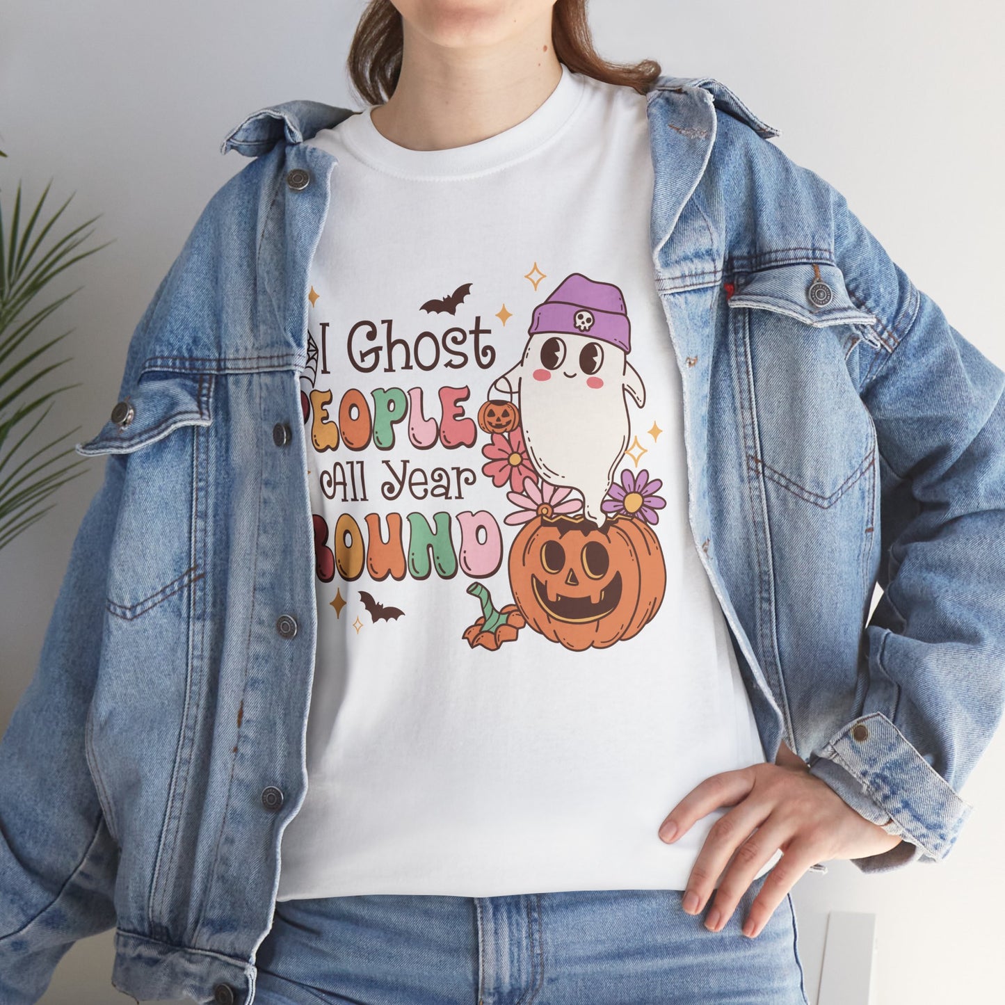 I Ghost People All Year Round Women's Heavy Cotton T-Shirt