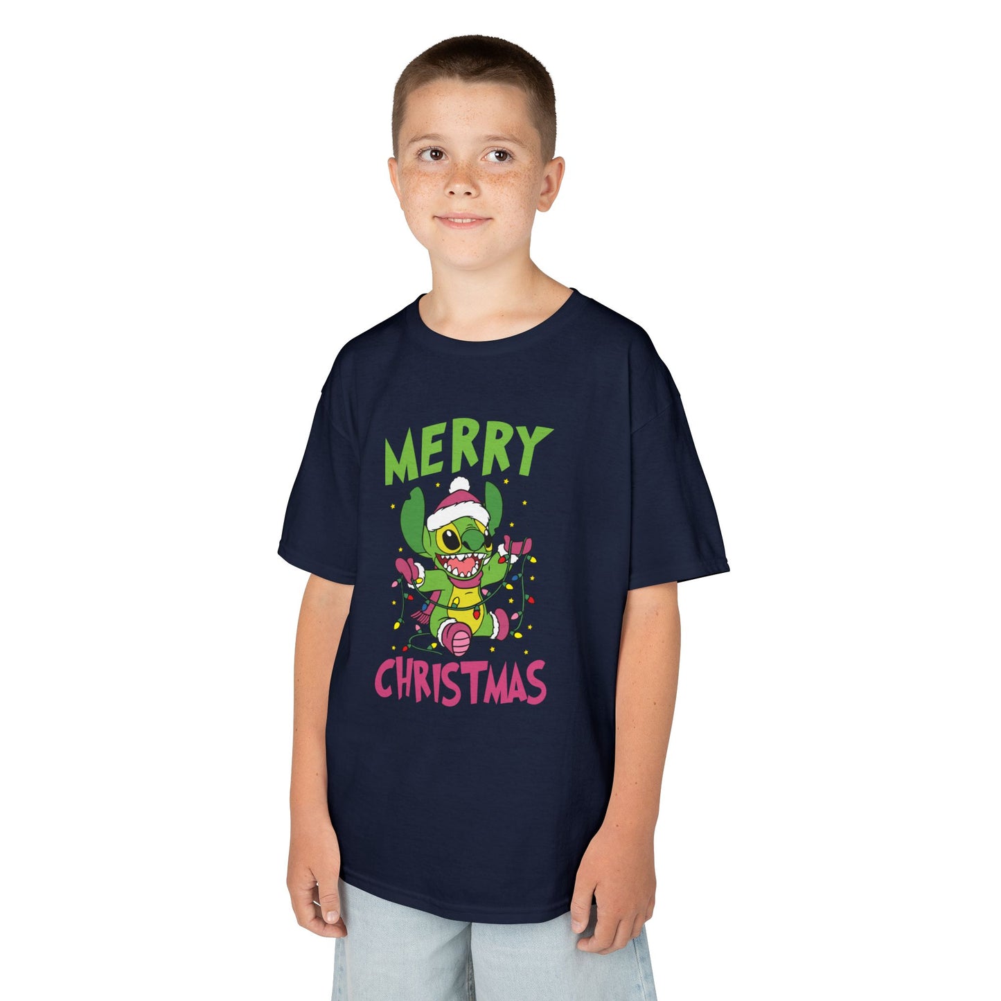 Stinch Merry Christmas Kids T-Shirt – Funny Holiday Alien Heavy Cotton Tee