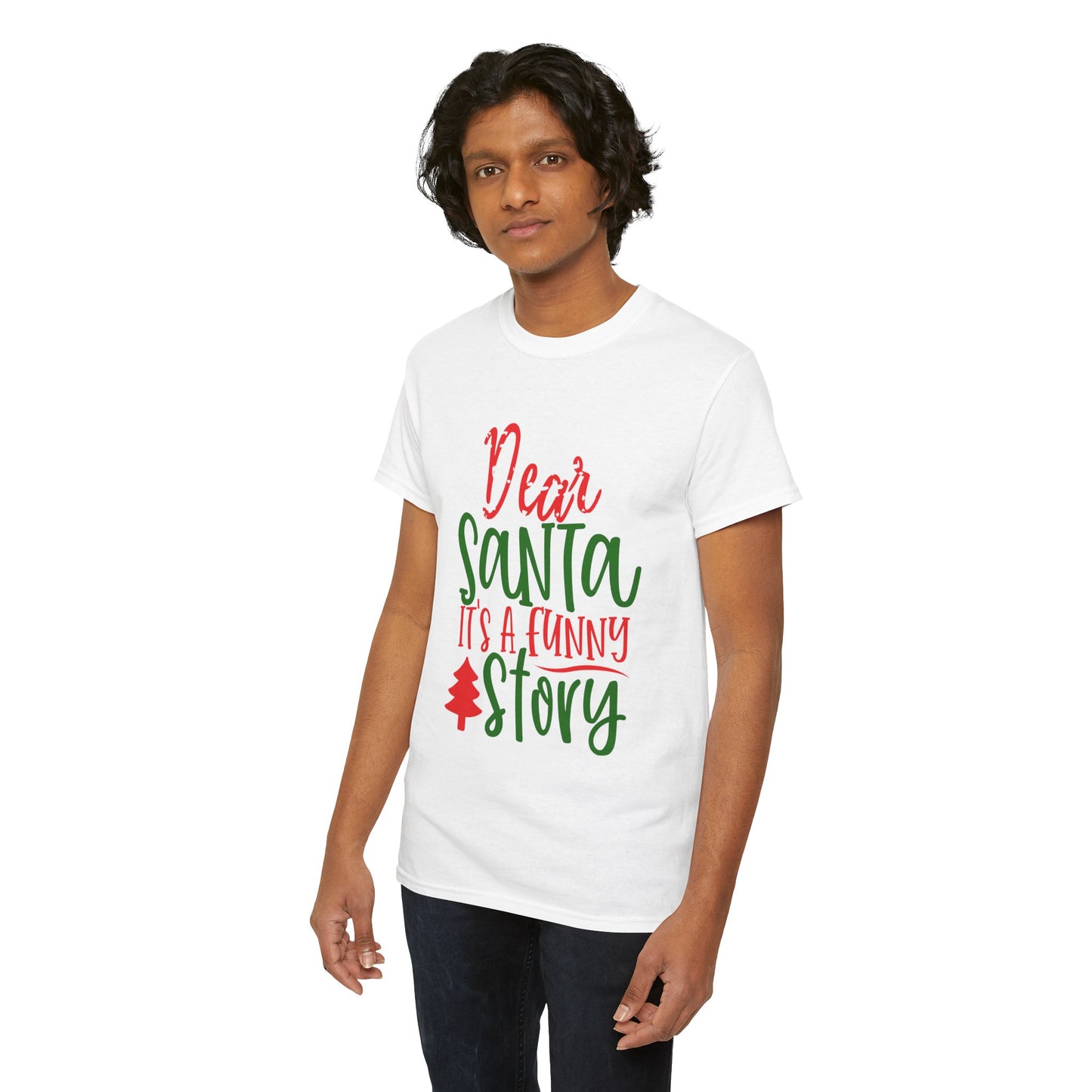 Dear Santa It’s a Long Story Christmas T-Shirt – Funny Holiday Tee (Unisex)