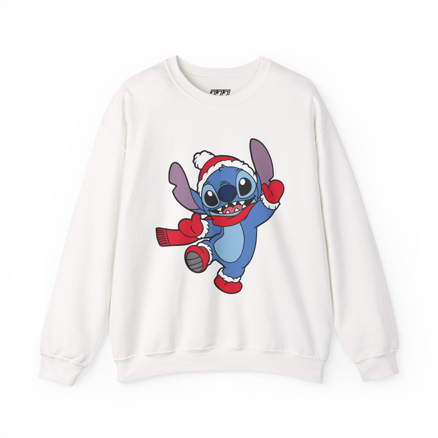 Festive Alien Christmas Crewneck – Cute Blue Alien Holiday Sweatshirt (Unisex)