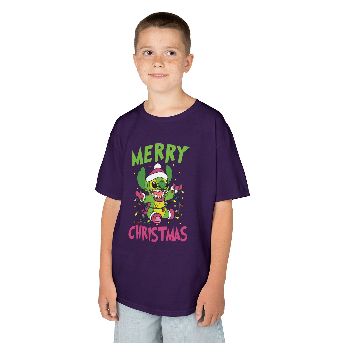 Stinch Merry Christmas Kids T-Shirt – Funny Holiday Alien Heavy Cotton Tee