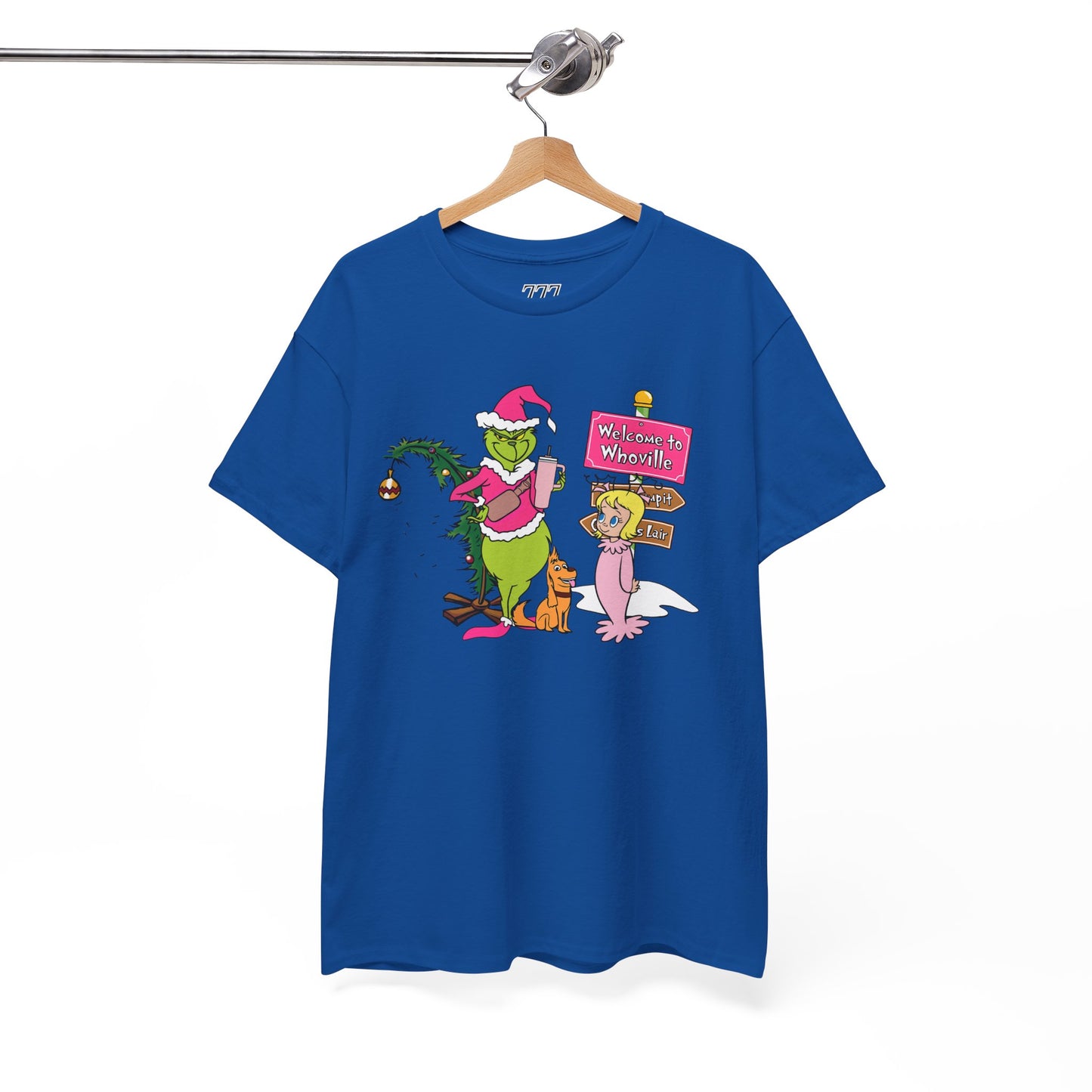 Welcome to Merryville Christmas T-Shirt – Cute Green Christmas Creature Holiday Tee (Unisex)