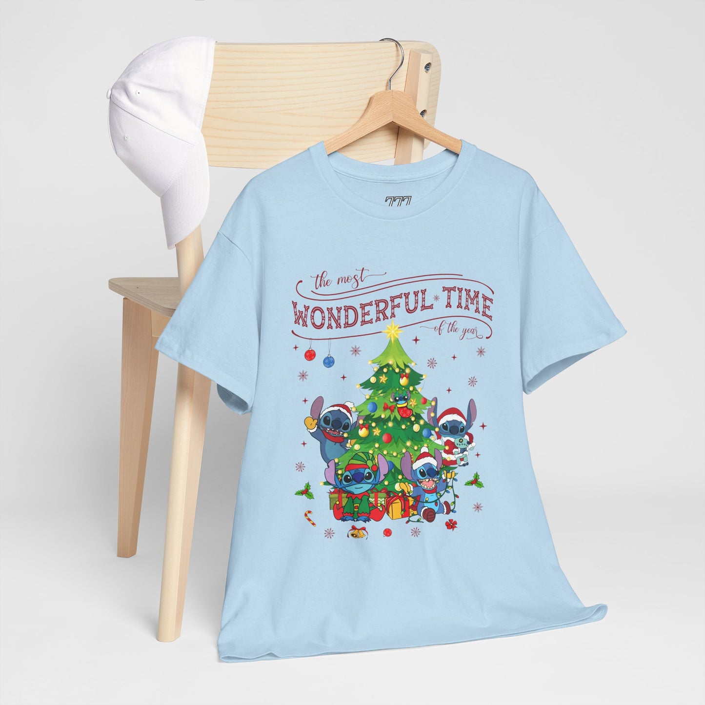 The Most Wonderful Time of the Year Christmas Tee – Cute Holiday Characters Festive Unisex Heavy Cotton T-Shirt