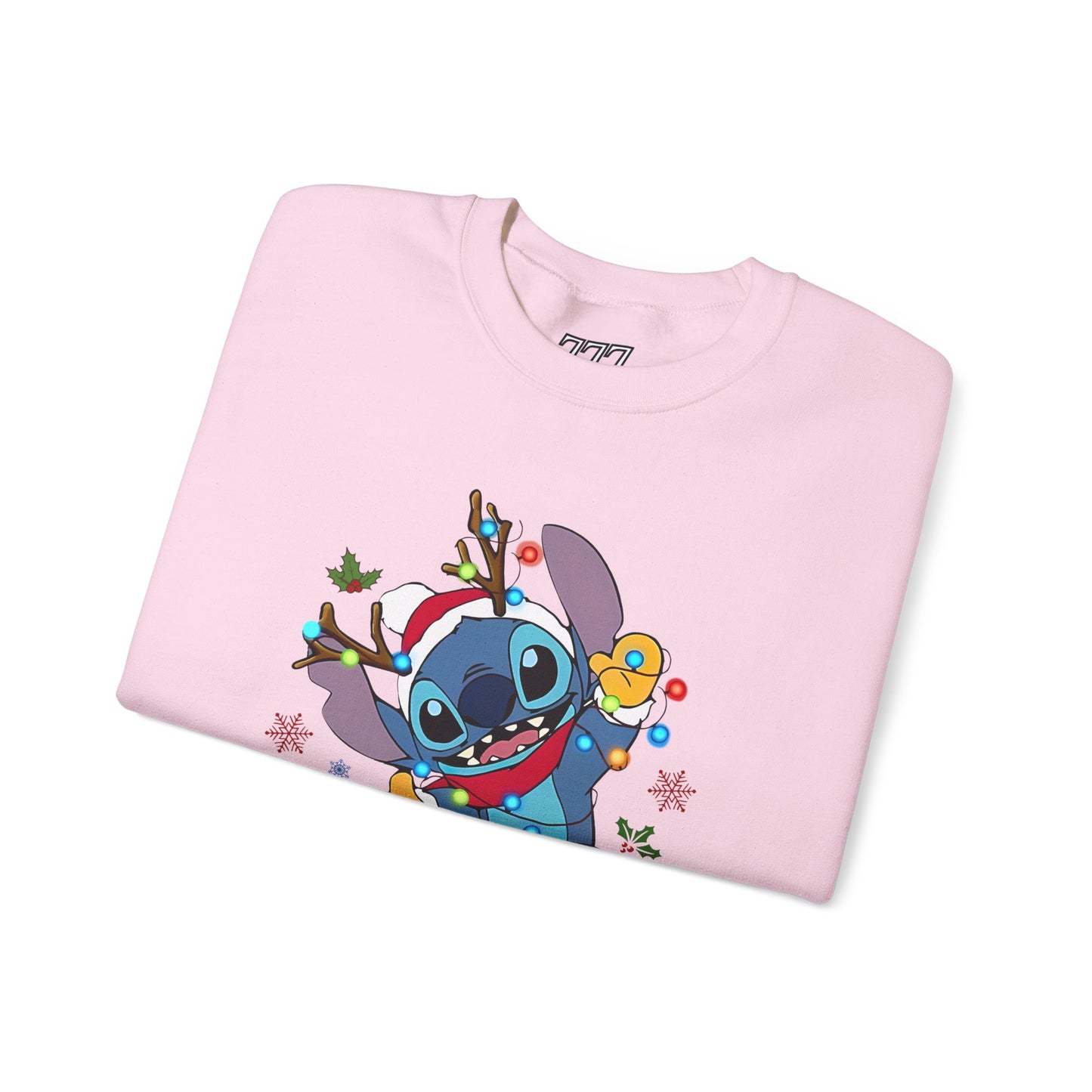 Festive Blue Alien Christmas Lights Unisex Heavy Blend Crewneck Sweatshirt – Cute Holiday Sweater