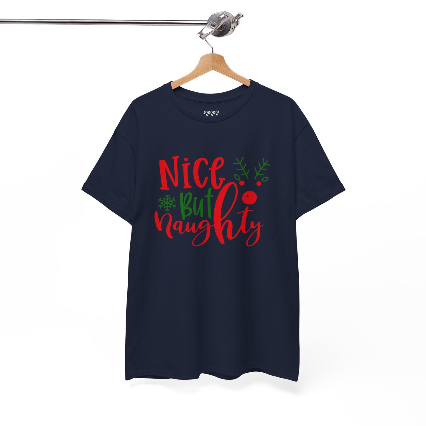 Nice But Naughty T-Shirt – Cute & Sassy Christmas Unisex Heavy Cotton Tee