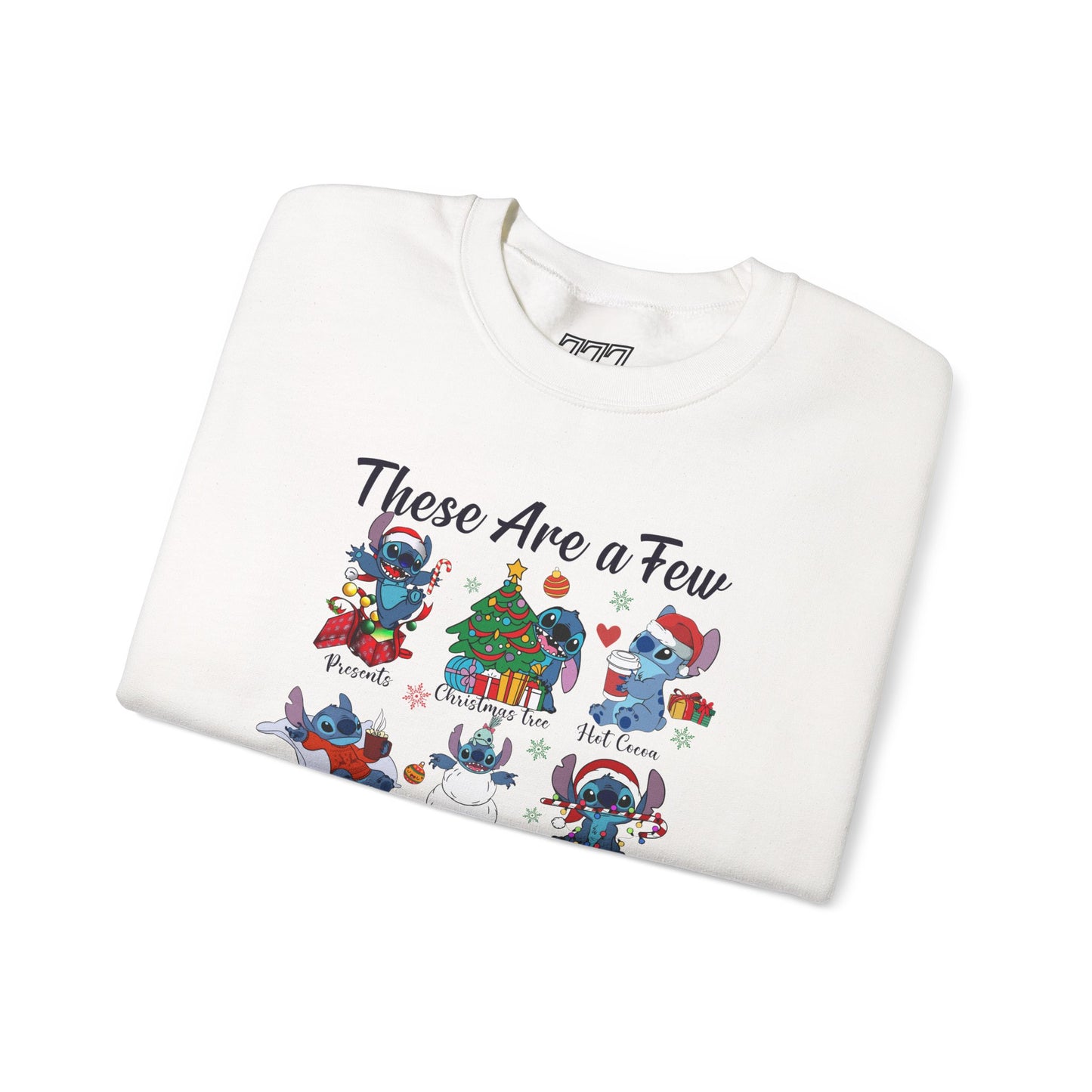 These Are a Few of My Favorite Things Christmas Characters Holiday Sweatshirt – Cute Festive Unisex Heavy Blend Crewneck