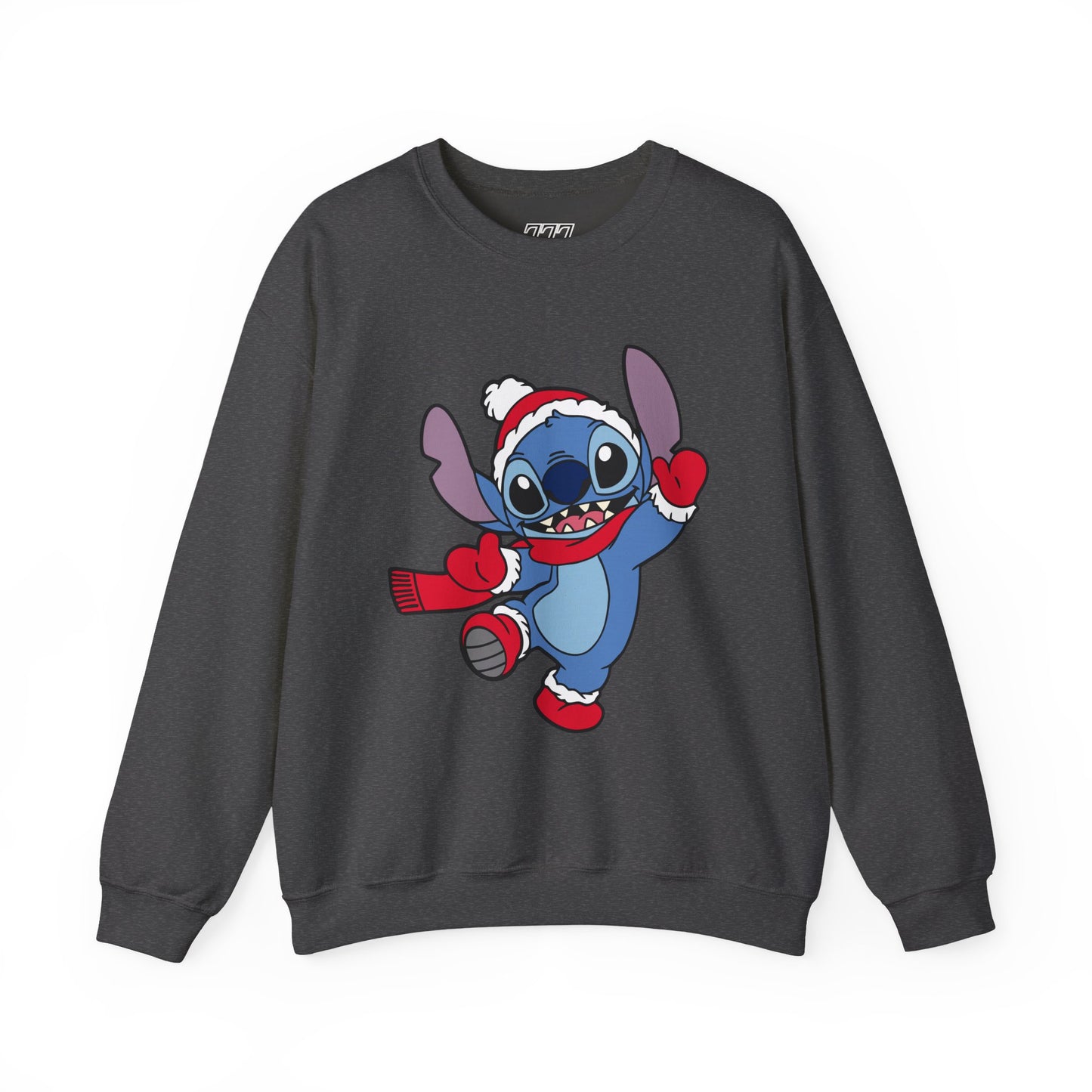 Festive Alien Christmas Crewneck – Cute Blue Alien Holiday Sweatshirt (Unisex)