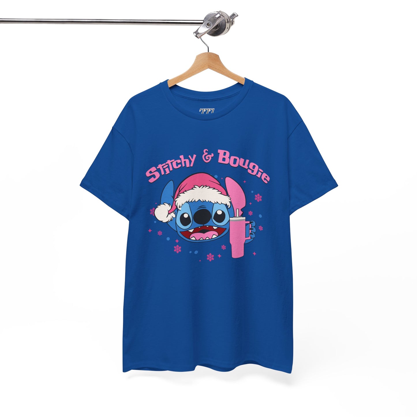 Stitchy & Bougie Christmas T-Shirt – Cute Holiday Women’s Heavy Cotton Tee