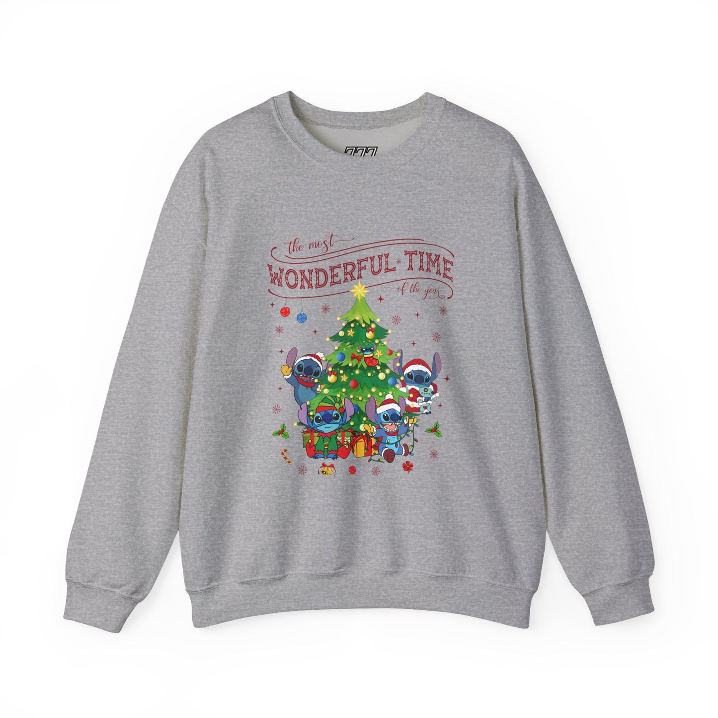The Most Wonderful Time of the Year Christmas Sweatshirt – Cute Holiday Characters Festive Unisex Heavy Blend Crewneck