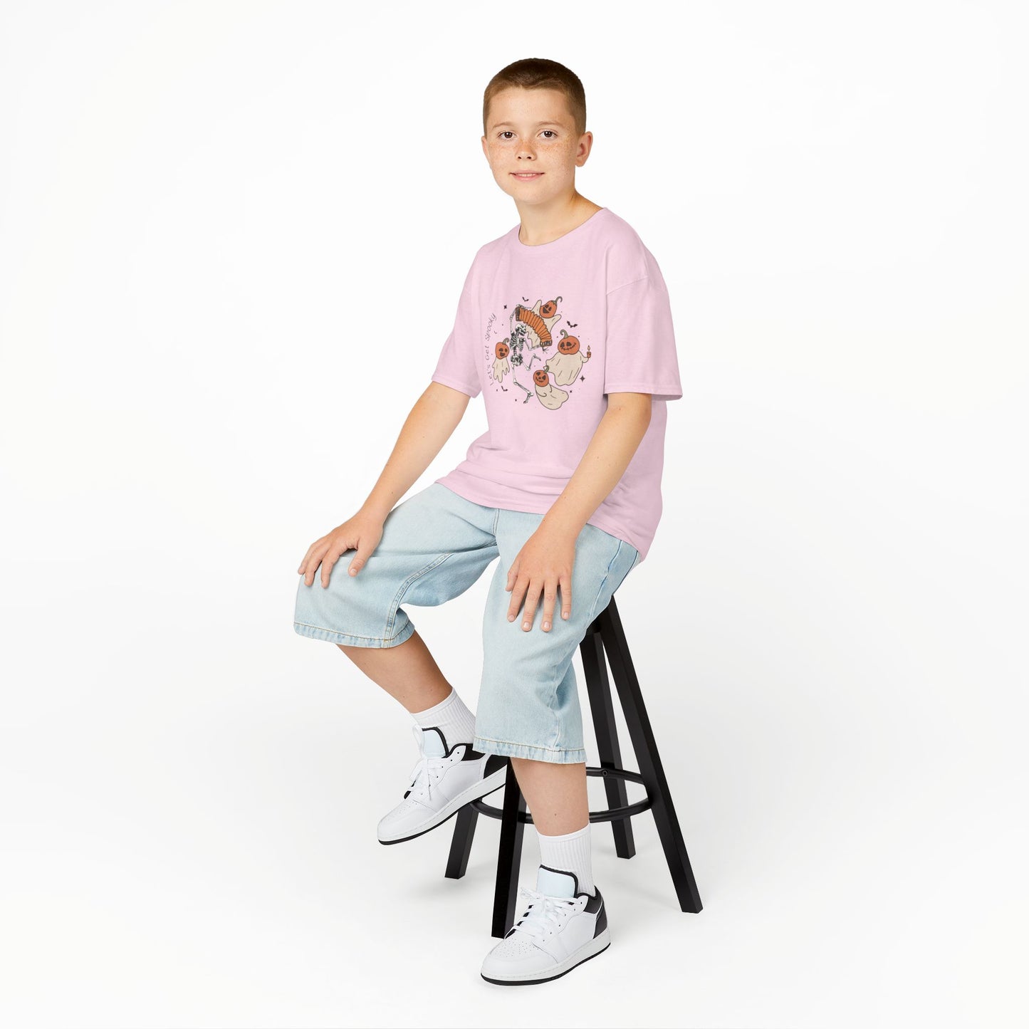 Lets Get Spooky Kids Heavy Cotton T-Shirt