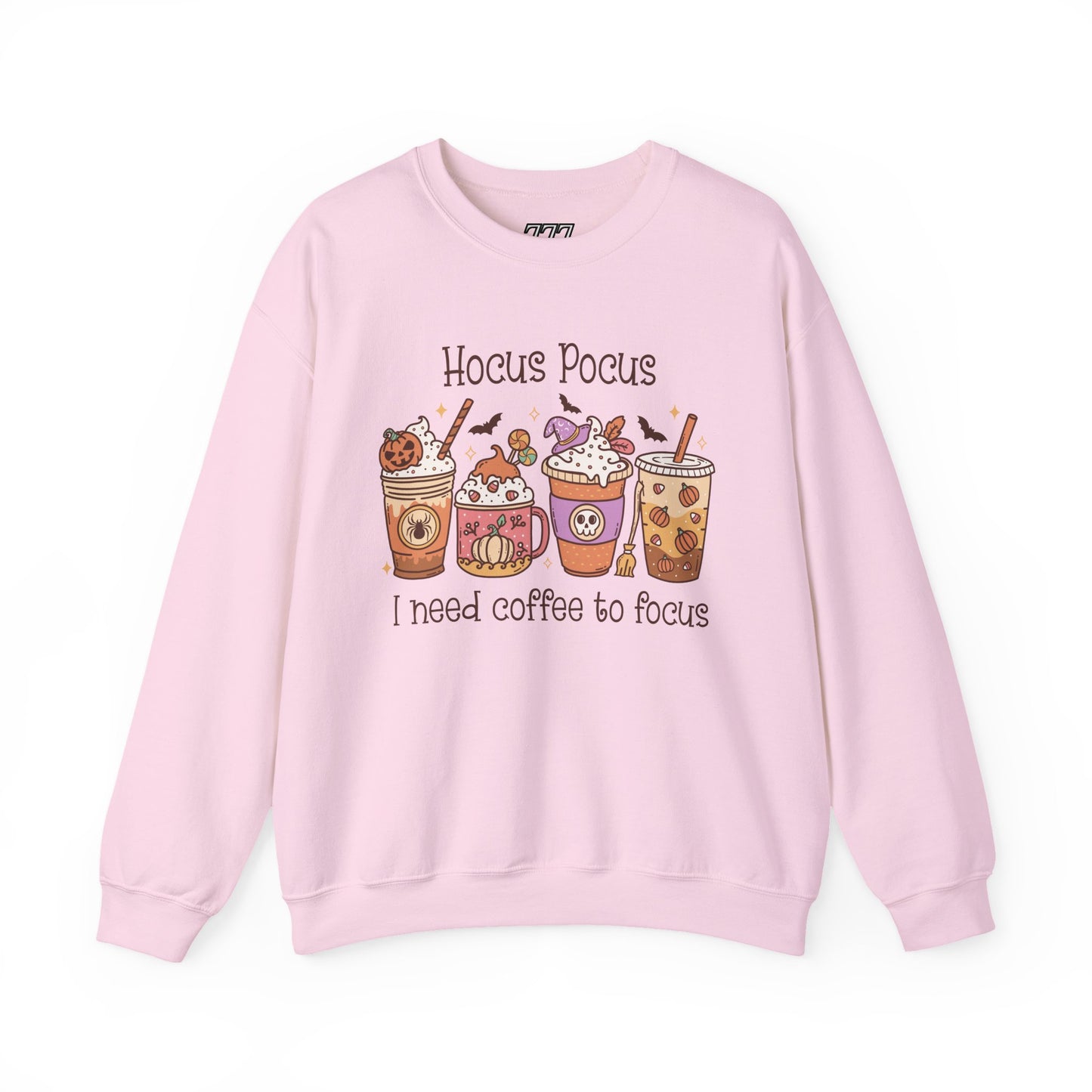 Hocus Pocus I Need Coffee To Focus Unisex Heavy Blend Crewneck Sweatshirt