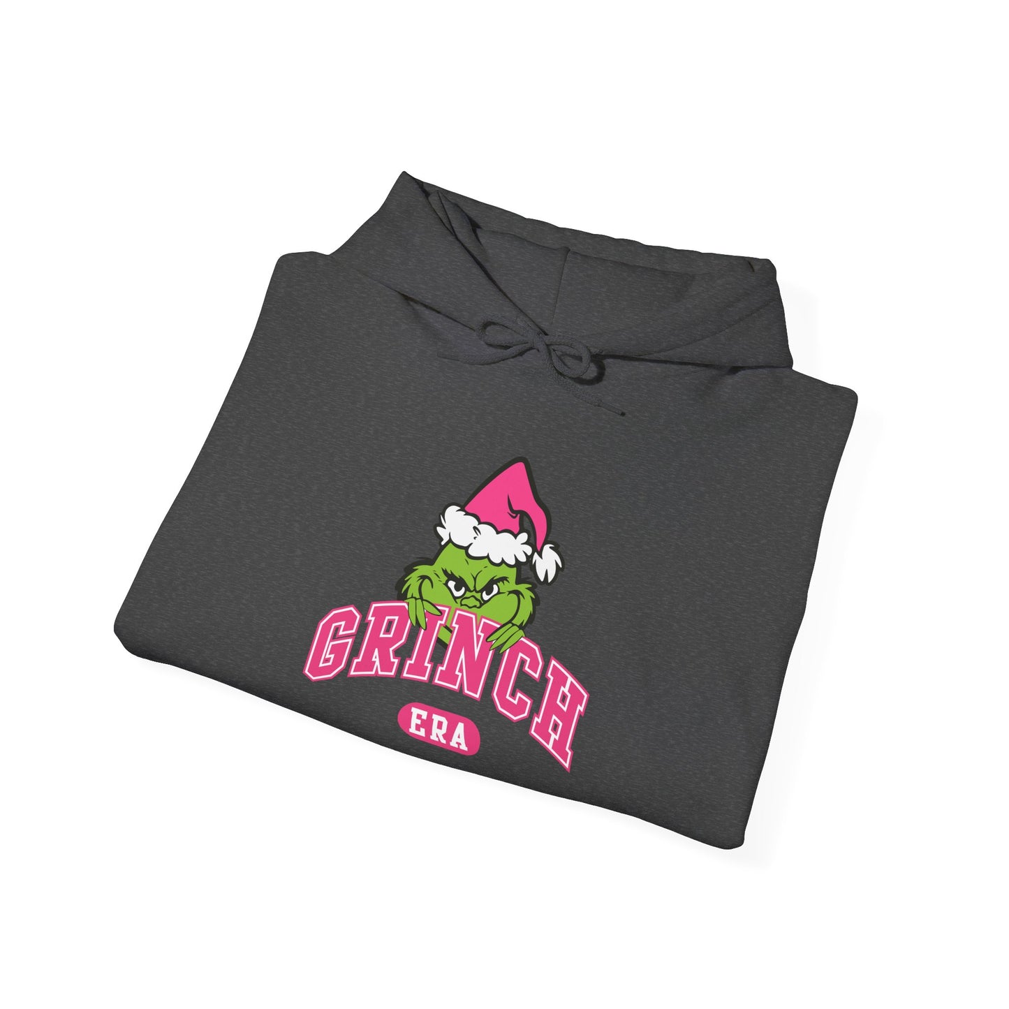 Grinch Era Christmas Hoodie – Cozy Pink Santa Grinch Graphic Hoodie (Unisex)