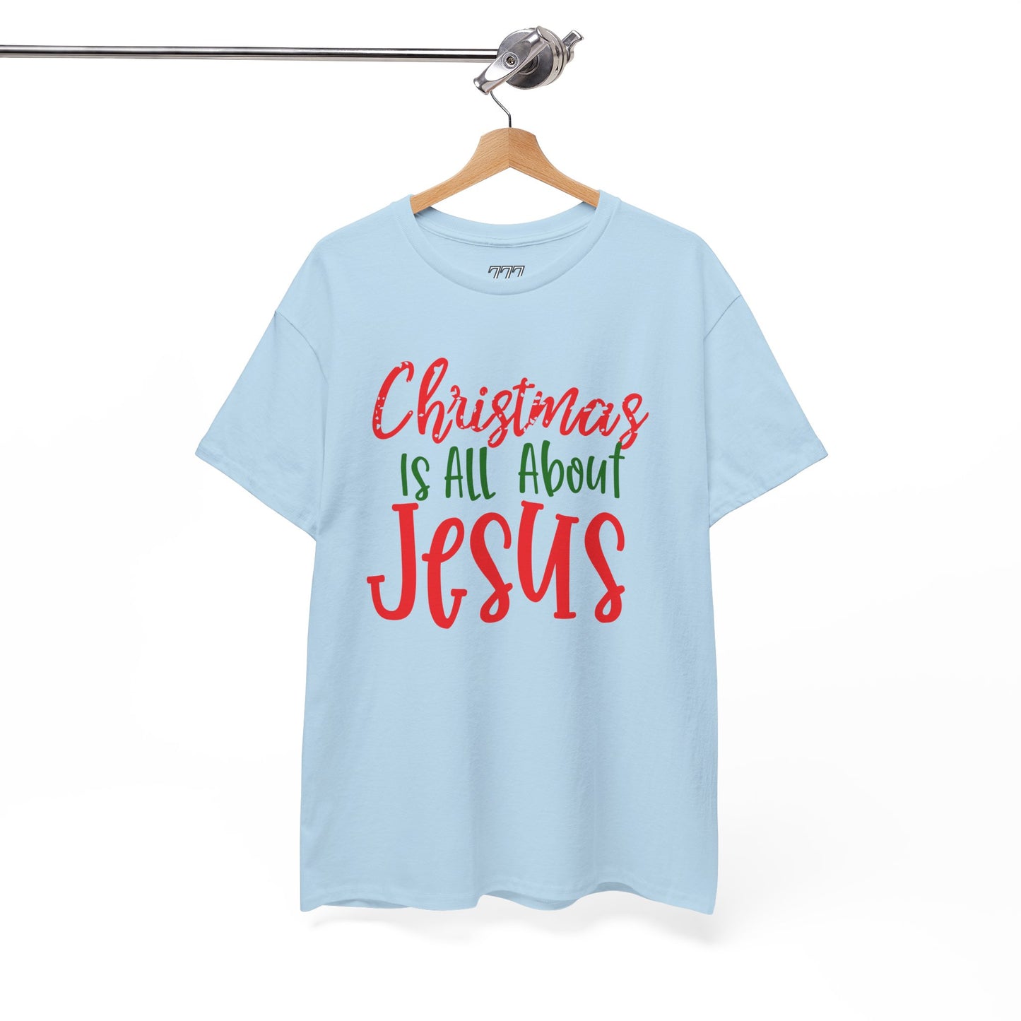 Christmas Is All About Jesus T-Shirt – Christian Holiday Unisex Heavy Cotton Tee