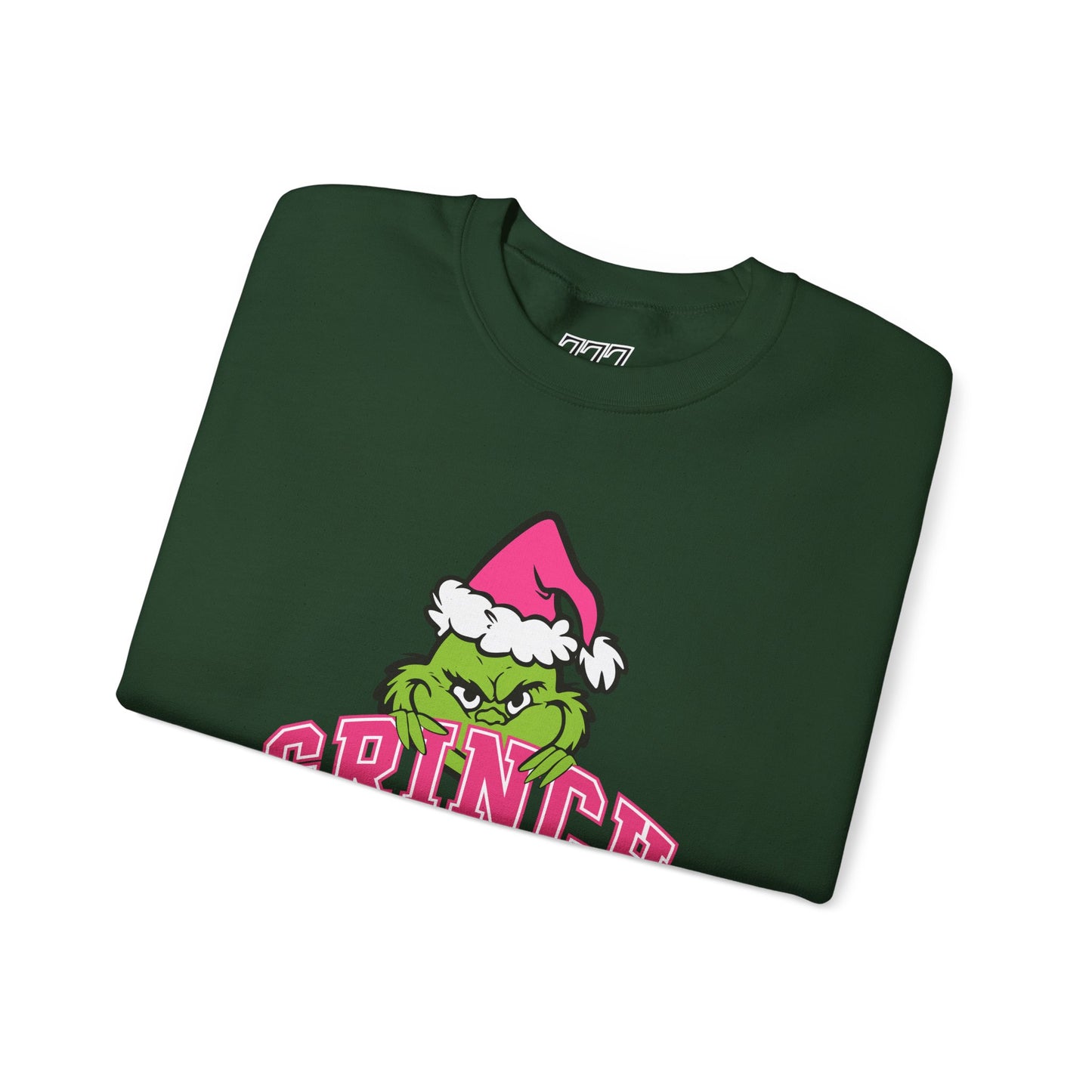 Grinch Era Christmas Crewneck – Cozy Pink Santa Grinch Sweatshirt (Unisex)
