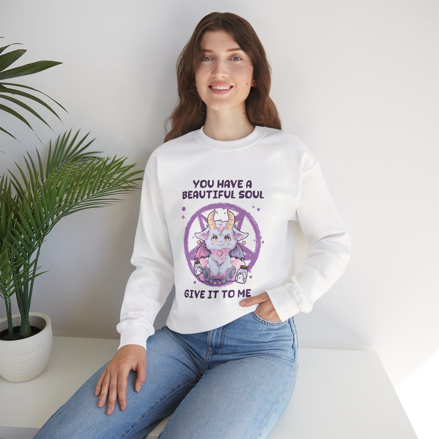 You Have Beautiful Soul, Give It To Me Women's Heavy Blend Crewneck Sweatshirt
