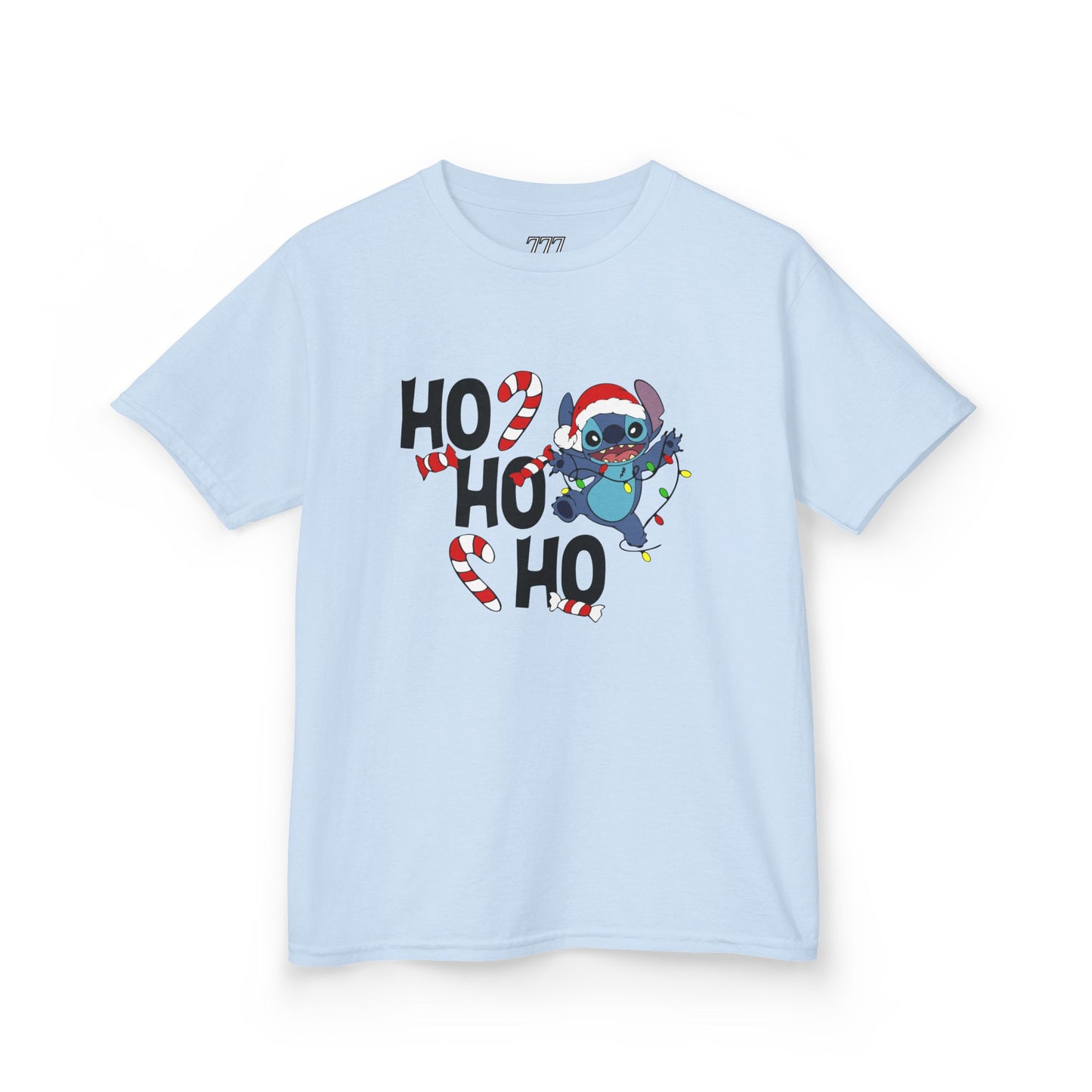 Ho Ho Ho Christmas Alien Kids T-Shirt – Festive Heavy Cotton Holiday Tee