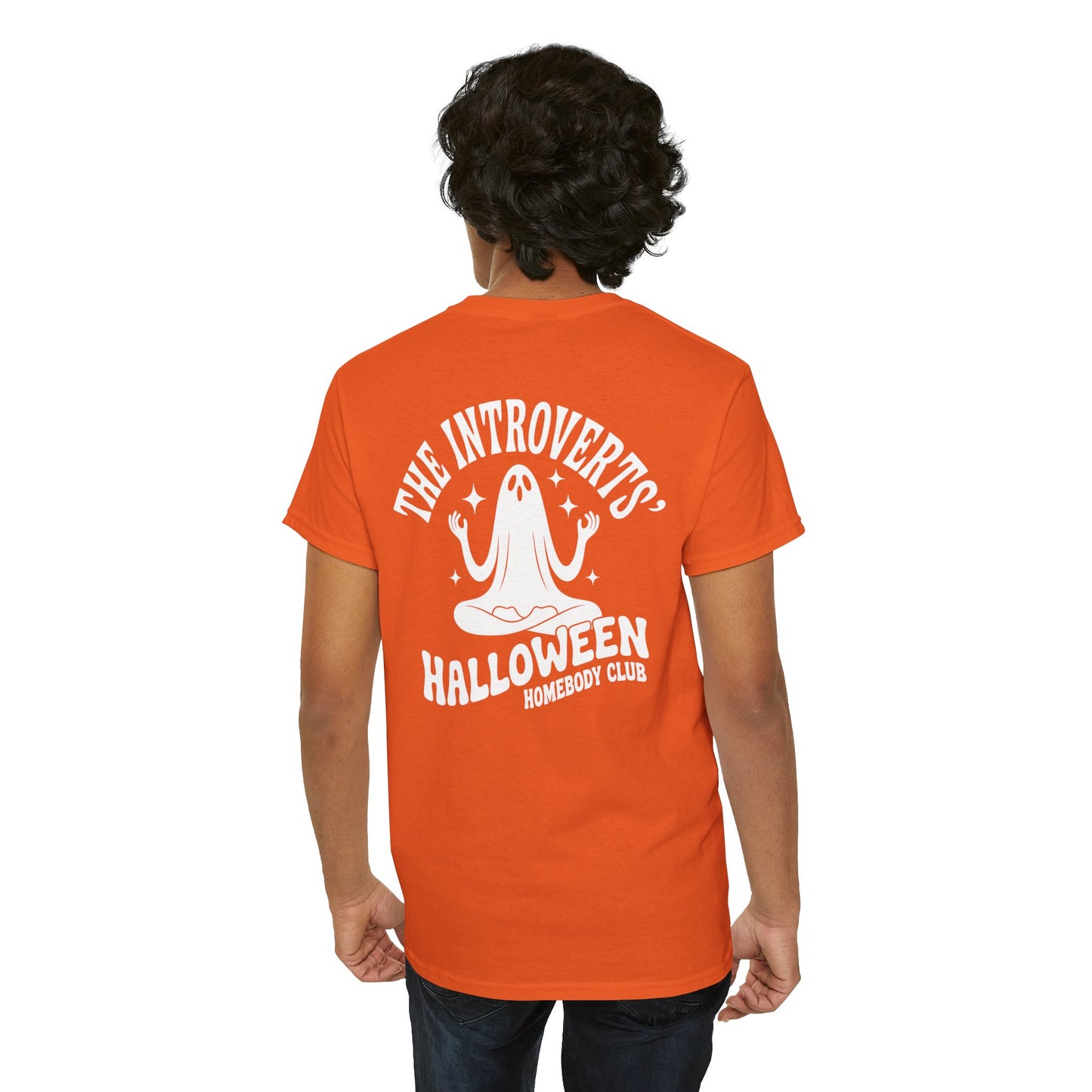 The Introvert’s Halloween Homebody Club Unisex Heavy Cotton T-Shirt