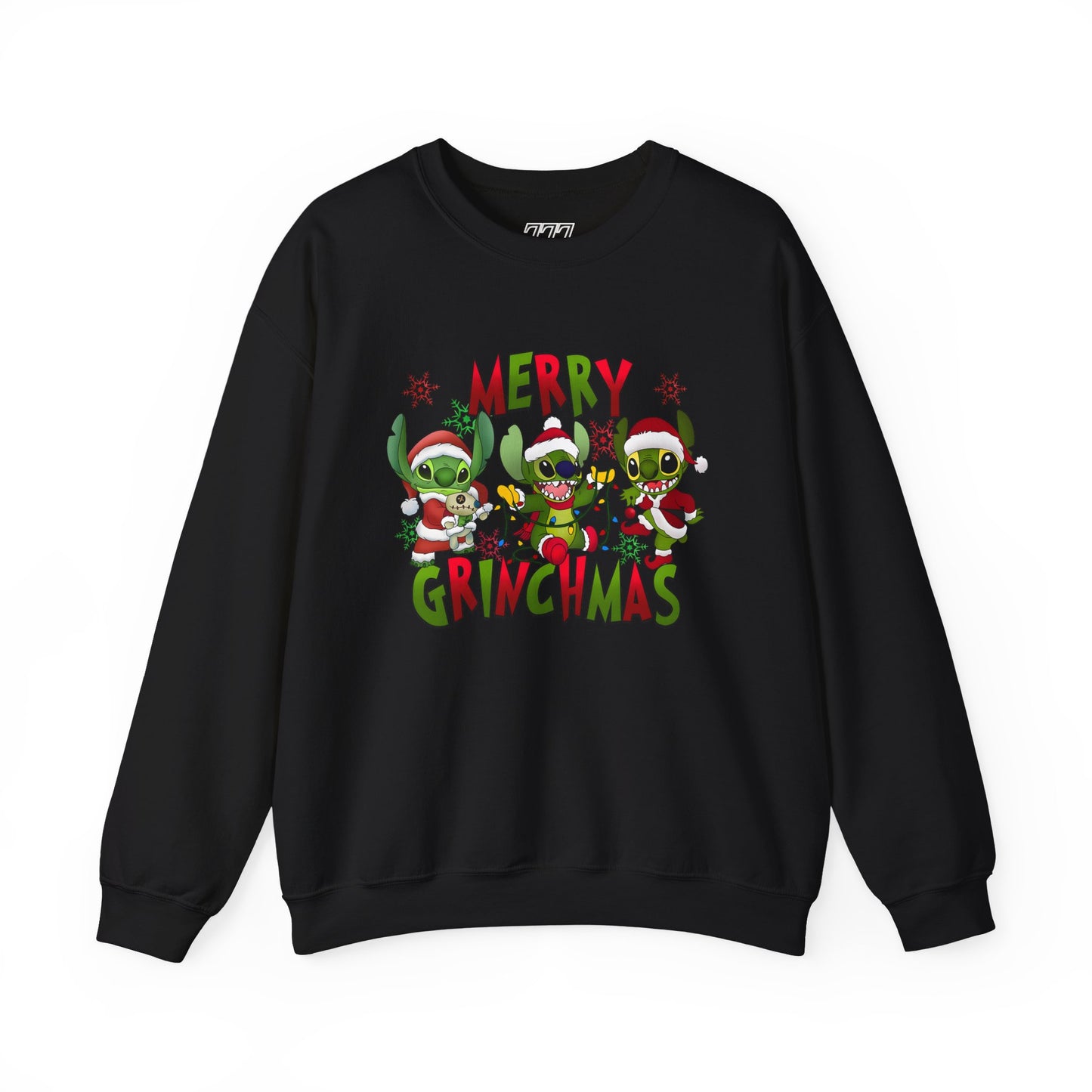Merry Grinchmas Sweatshirt – Funny Christmas Unisex Heavy Blend Holiday Crewneck