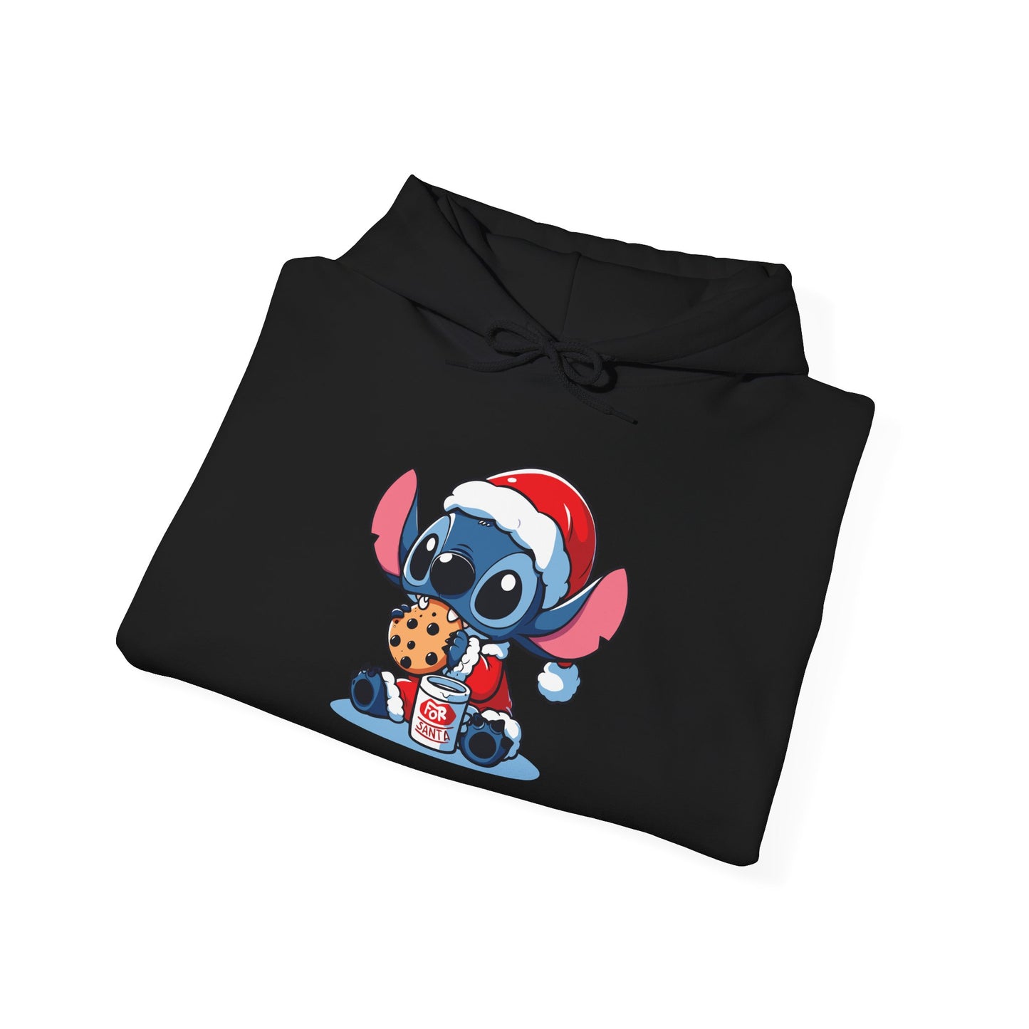 Saint Stitch Christmas Hoodie – Cute Holiday Alien Unisex Heavy Blend Sweatshirt