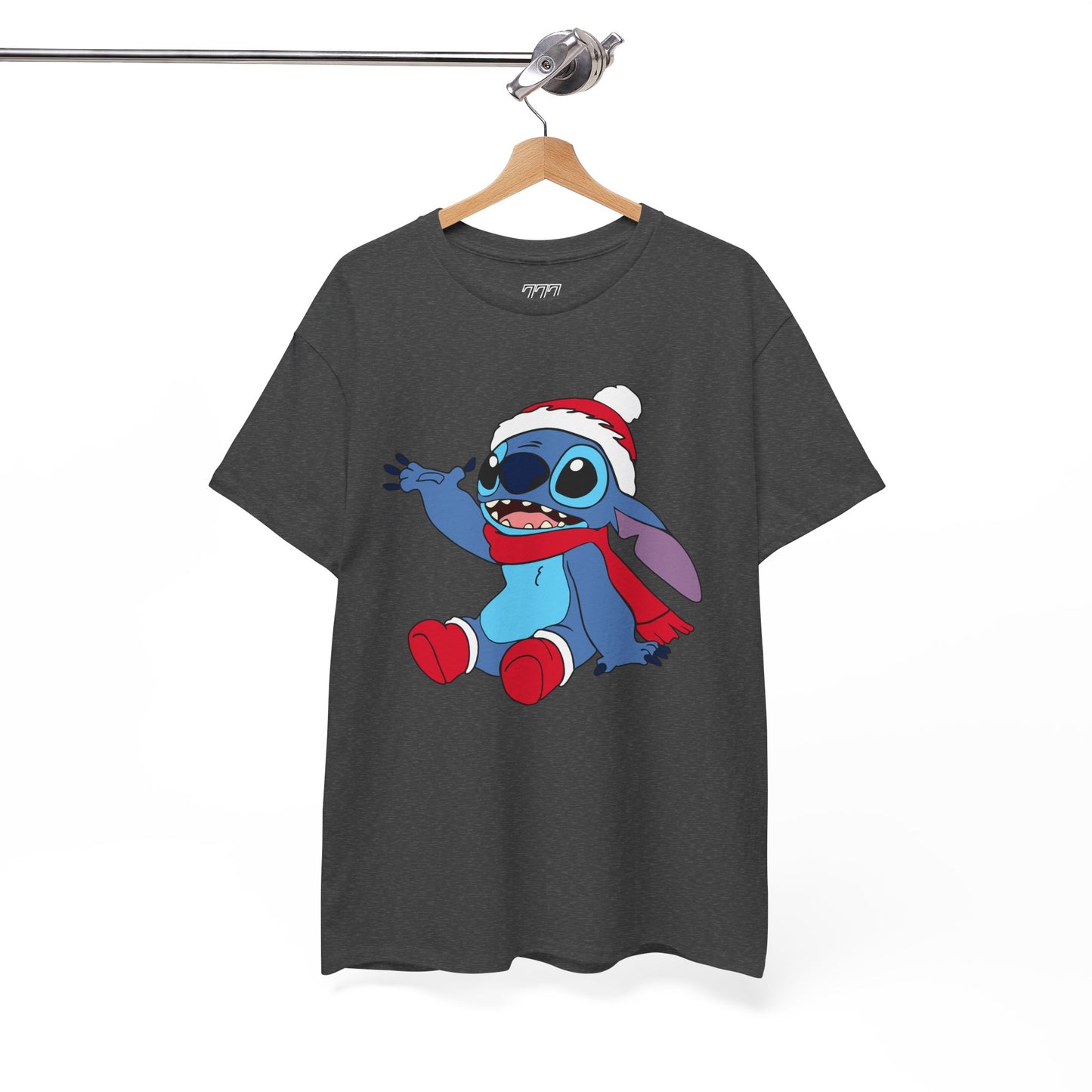 Jolly Alien Christmas T-Shirt – Cute Blue Alien Holiday Graphic Tee (Unisex)