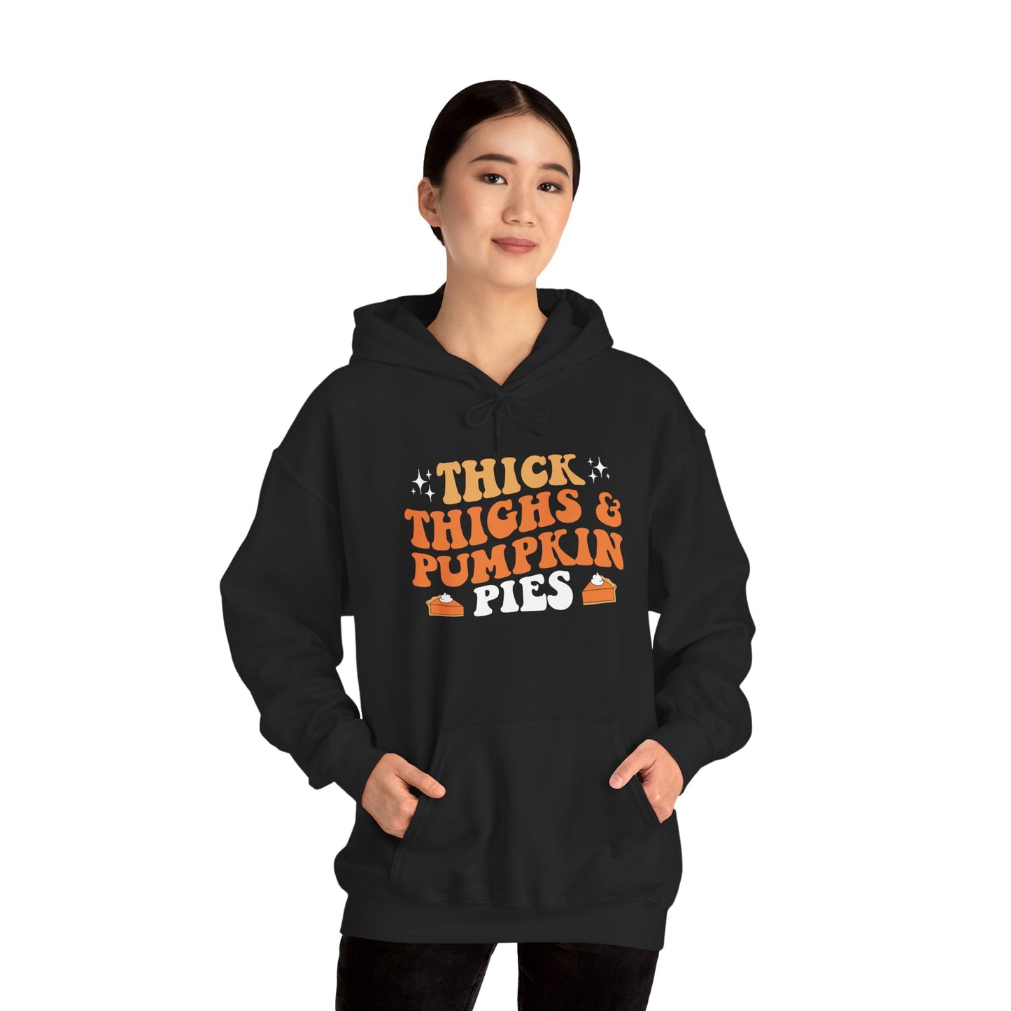 Thick Thighs And Pumpkin Pies Women's Heavy Blend Hoodie