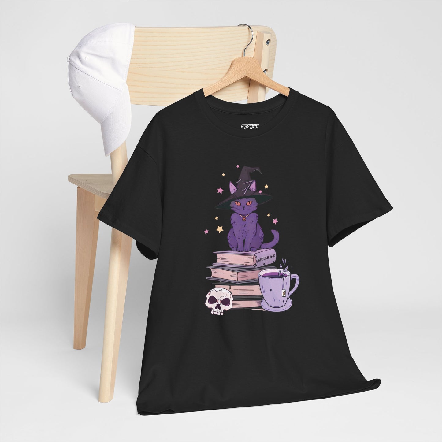 Cat Witch Women's Heavy Cotton T-Shirt