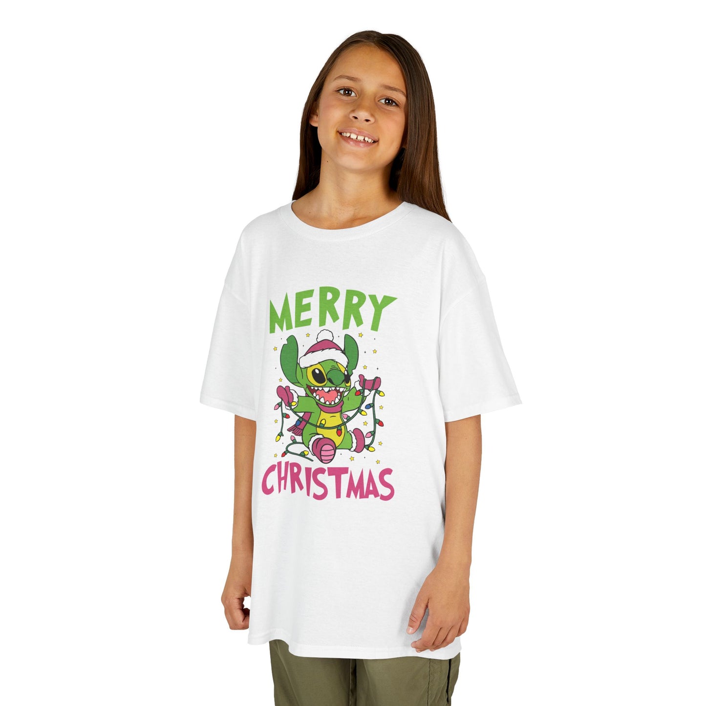 Stinch Merry Christmas Kids T-Shirt – Funny Holiday Alien Heavy Cotton Tee