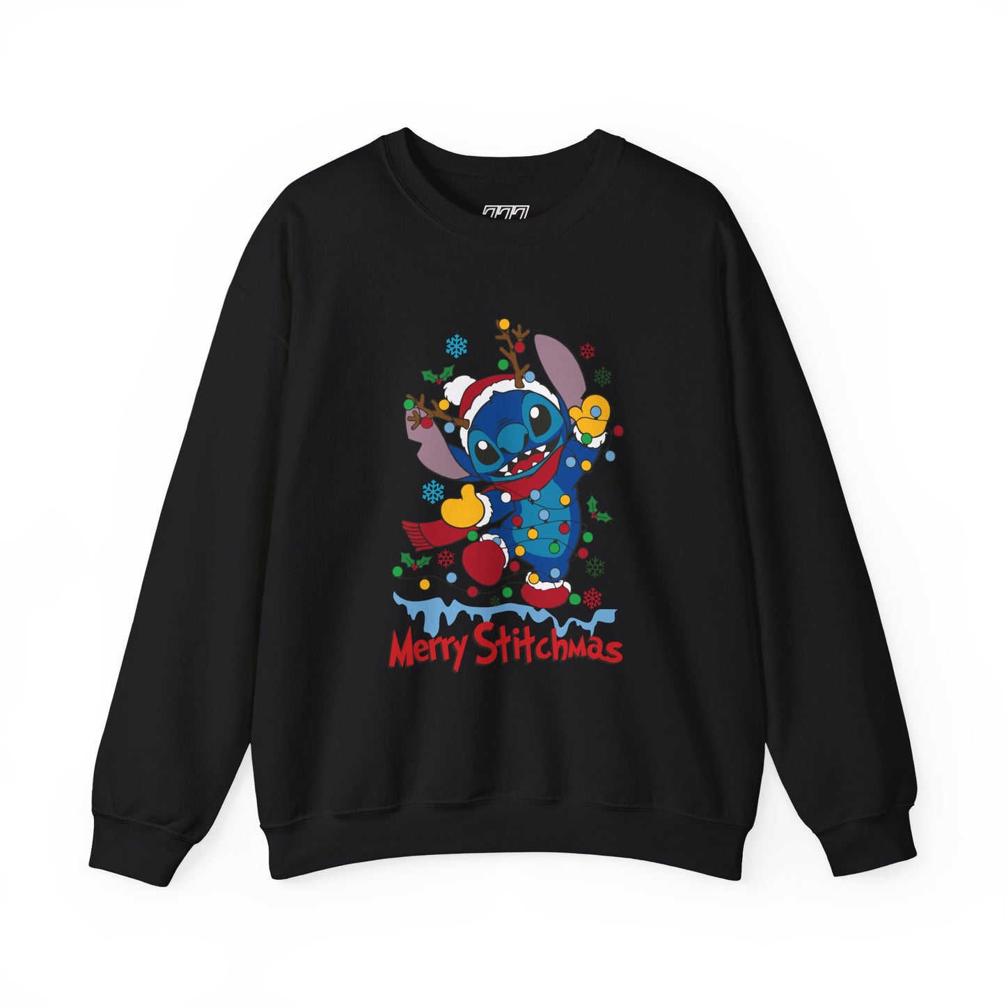 Merry Stitchmas Sweatshirt – Cute Holiday Alien Unisex Heavy Blend Crewneck