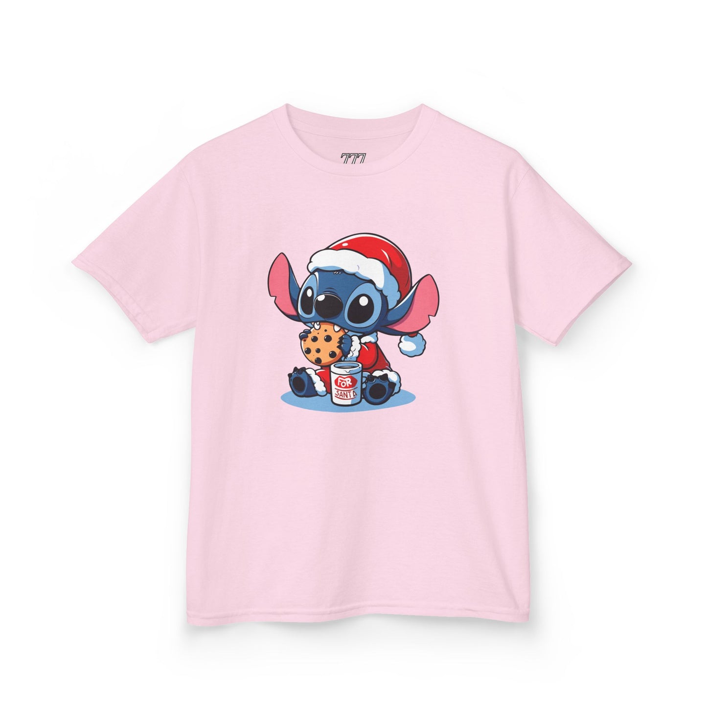 Saint Stitch Christmas Kids T-Shirt – Cute Holiday Alien Heavy Cotton Tee