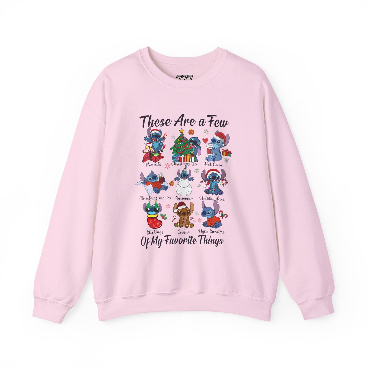 These Are a Few of My Favorite Things Christmas Characters Holiday Sweatshirt – Cute Festive Unisex Heavy Blend Crewneck