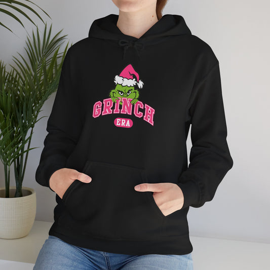 Grinch Era Christmas Hoodie – Cozy Pink Santa Grinch Graphic Hoodie (Unisex)